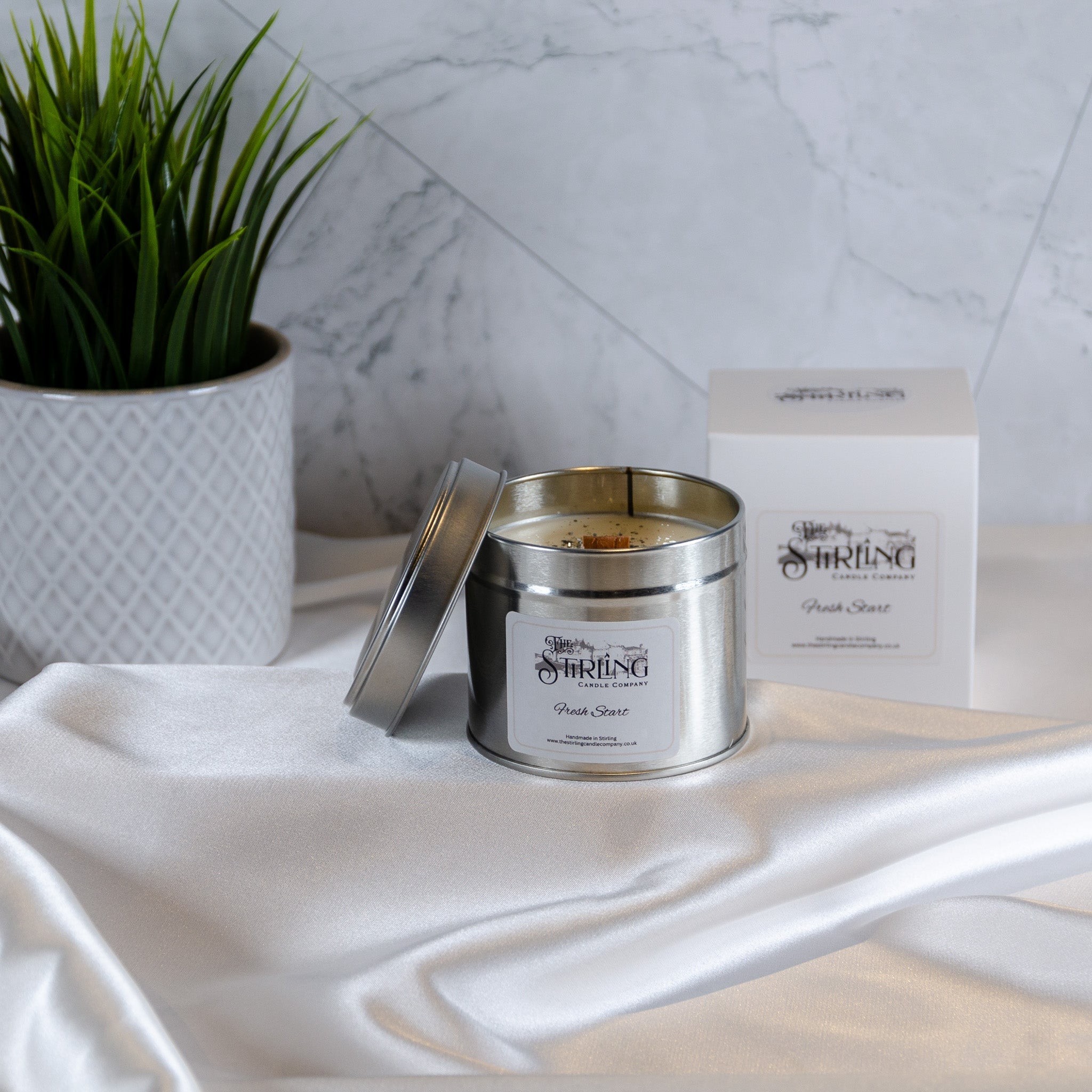Fresh Start - Travel Tin Candle - Wooden Wick - REGN