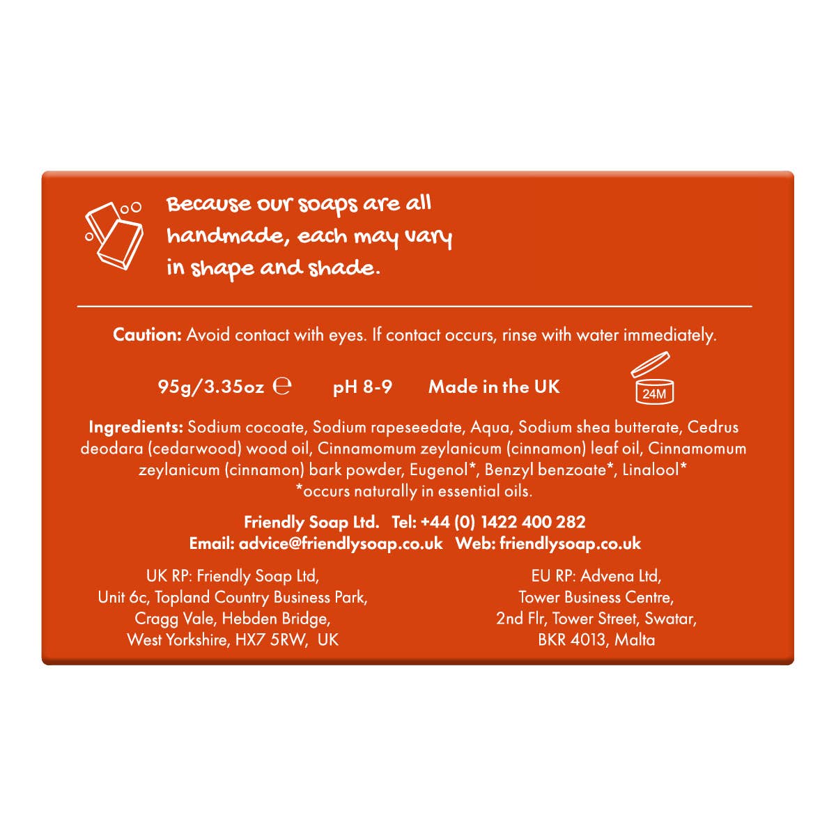 Friendly Soap Cinnamon Soap Bar | Plastic-Free Vegan Bar Soap - REGN