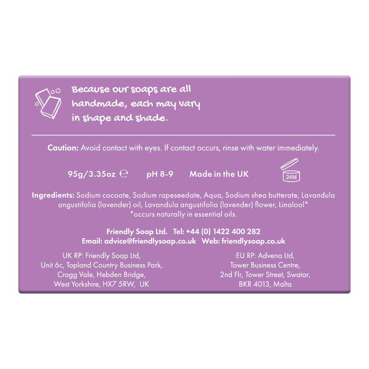 Friendly Soap Lavender Soap Bar | Plastic-Free Vegan Body Soap - REGN
