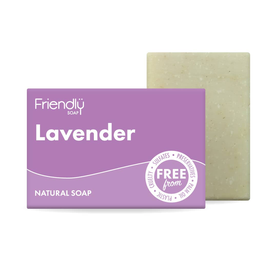 Friendly Soap Lavender Soap Bar | Plastic-Free Vegan Body Soap - REGN