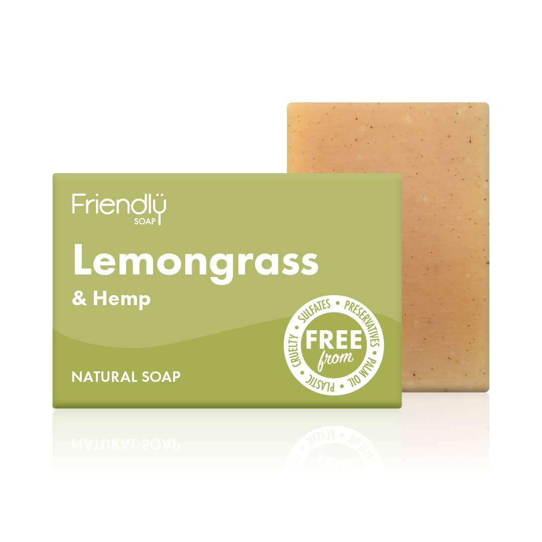 Friendly Soap Lemongrass Soap Bar | Plastic-Free Vegan Soap - REGN