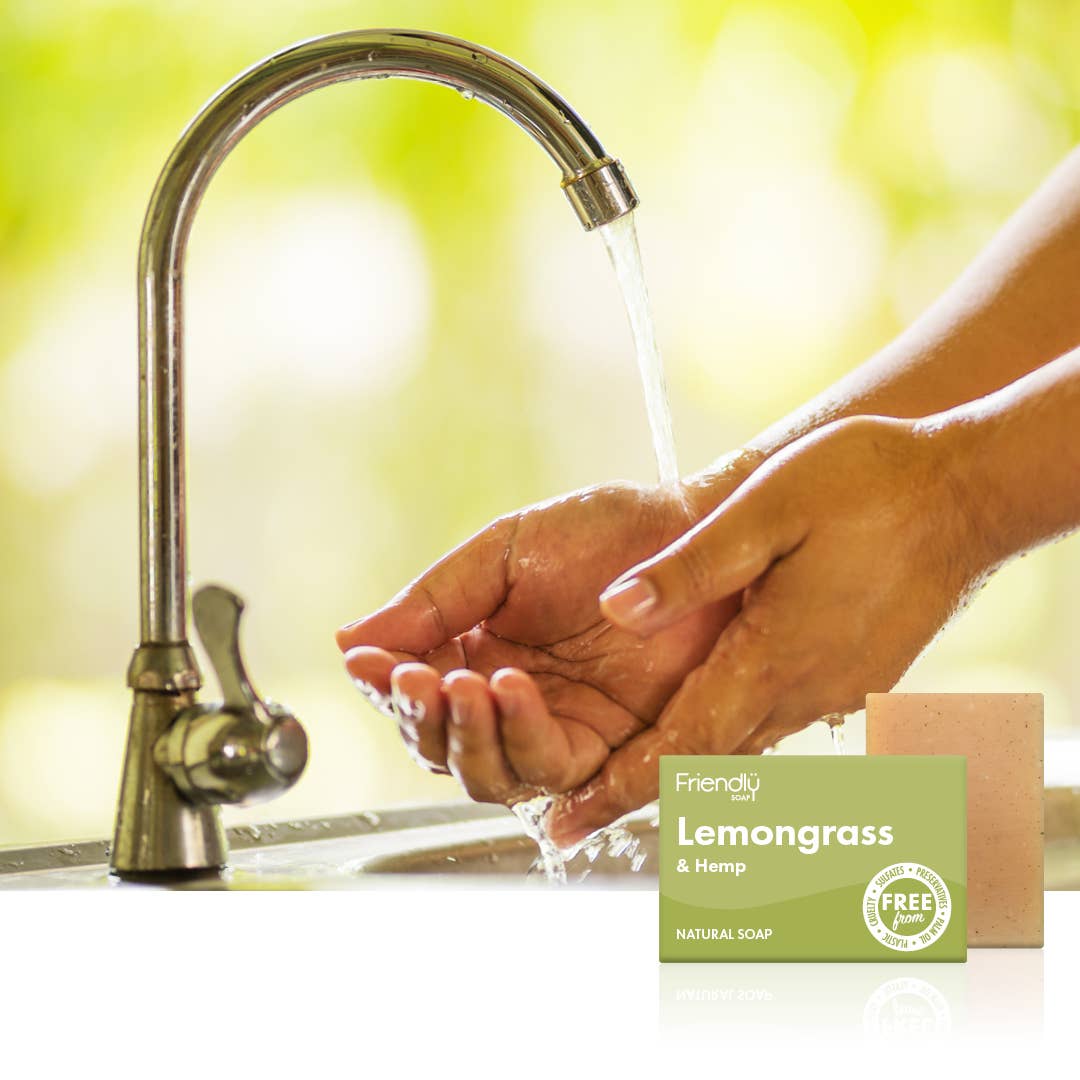 Friendly Soap Lemongrass Soap Bar | Plastic-Free Vegan Soap - REGN