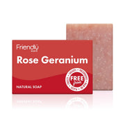 Friendly Soap Rose Geranium Soap Bar | Plastic-Free Vegan Soap - REGN
