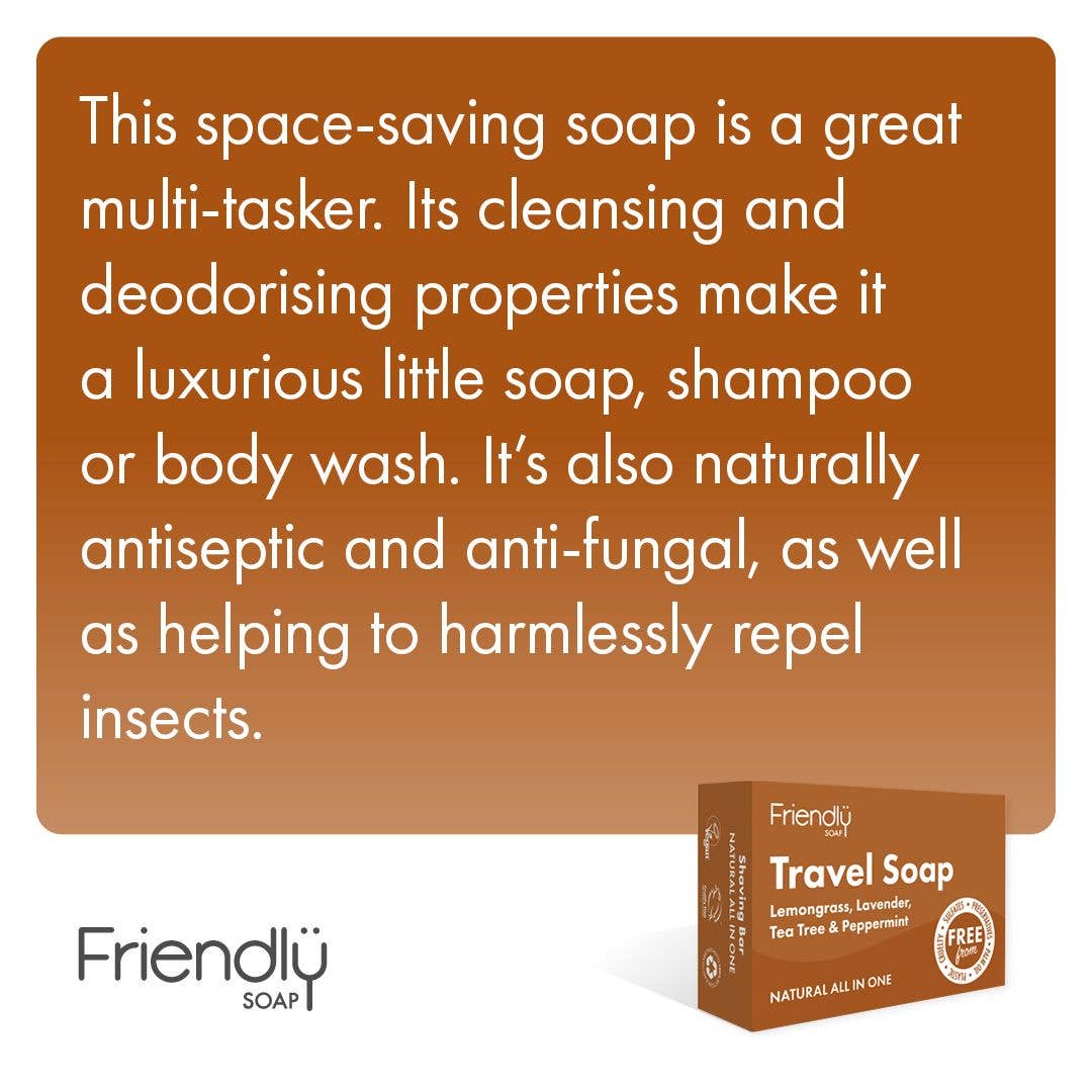 Friendly Soap Travel Soap Bar | Plastic-Free Shampoo & Body Bar - REGN