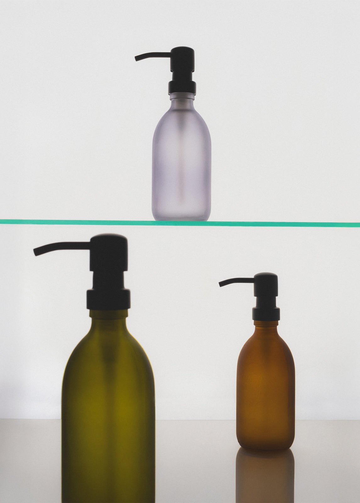 Frosted Amber Glass Dispenser - REGN