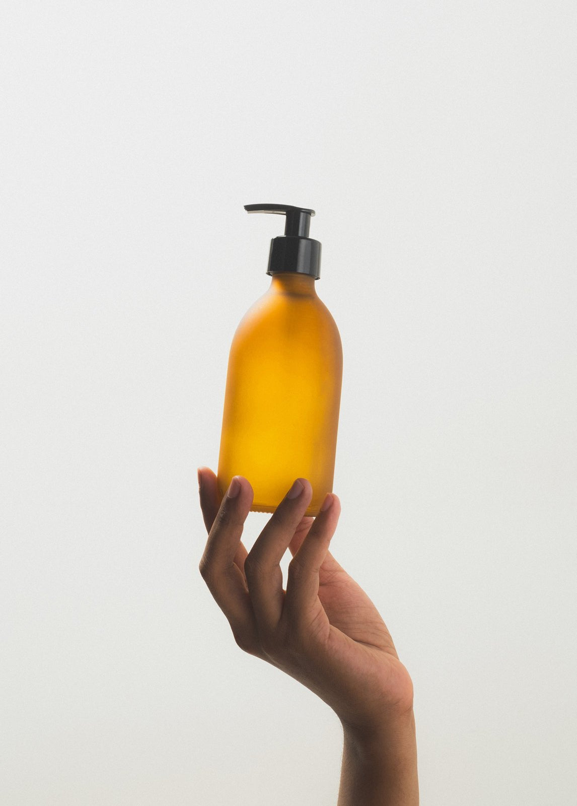 Frosted Amber Glass Pump Bottle - REGN