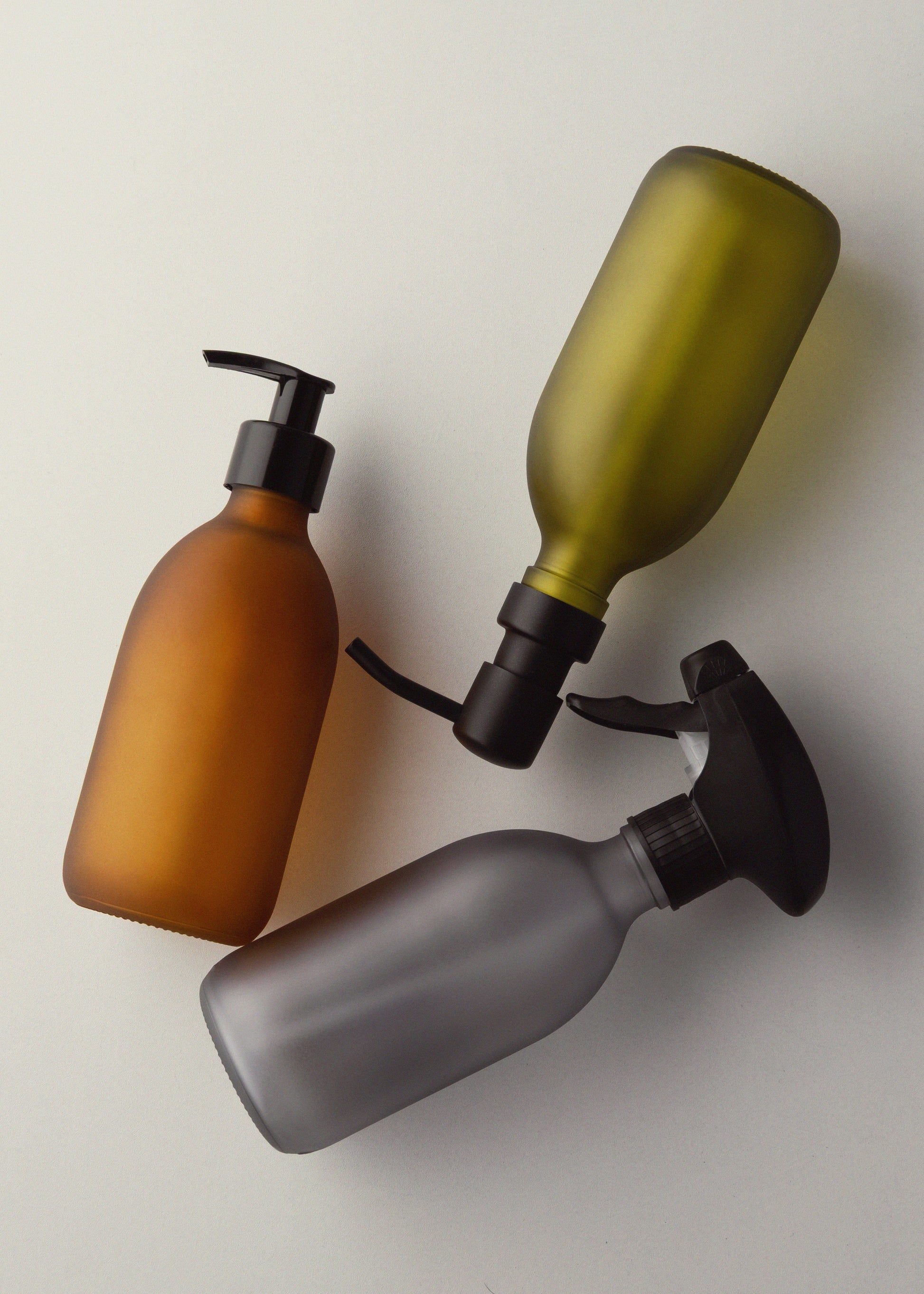 Frosted Amber Glass Pump Bottle - REGN