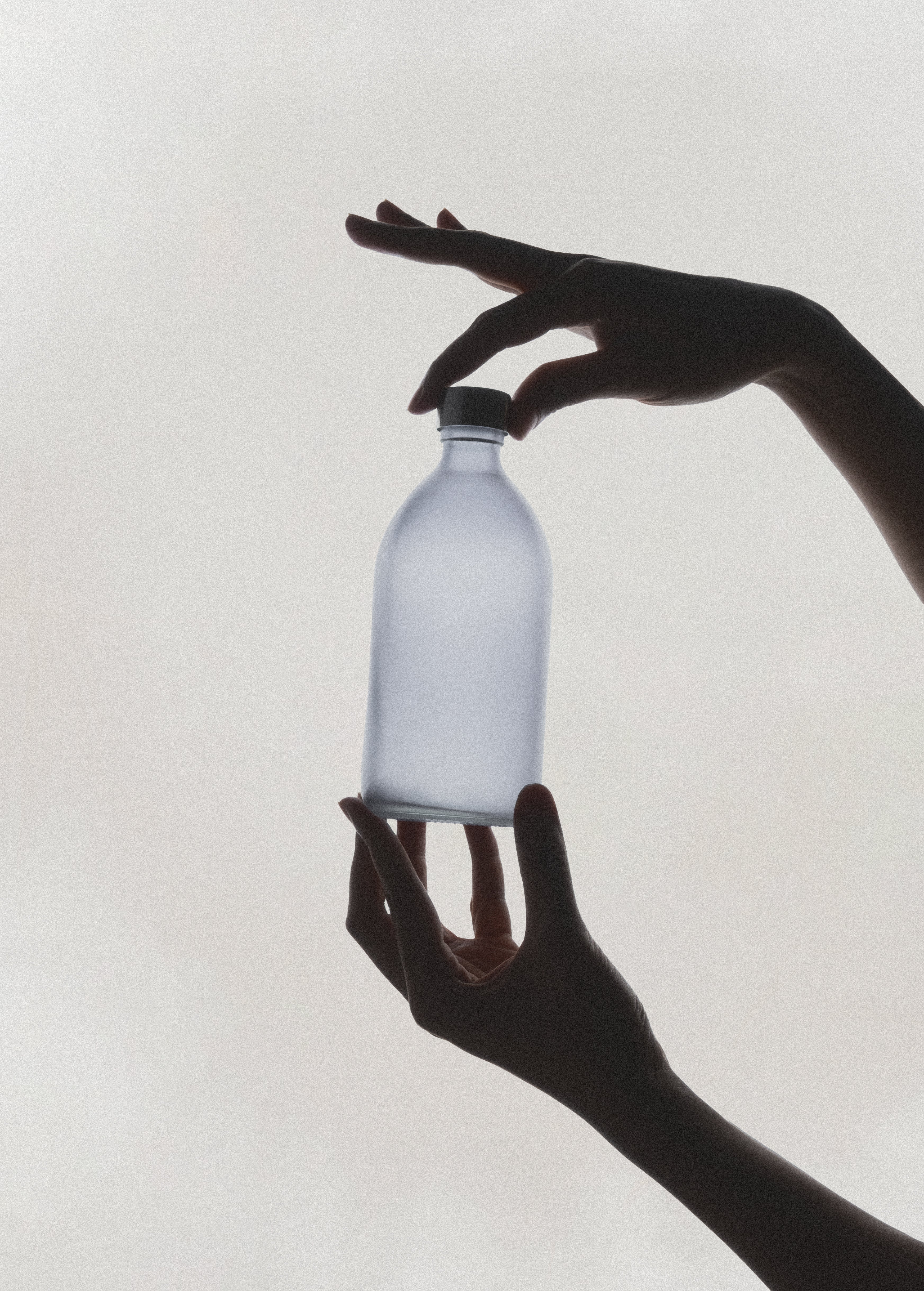 Frosted Grey Bottle and Metal Cap - REGN