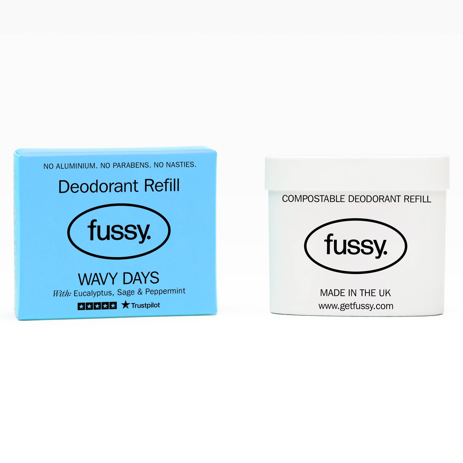 Fussy Natural Deodorant Refill - Wavy Days - REGN