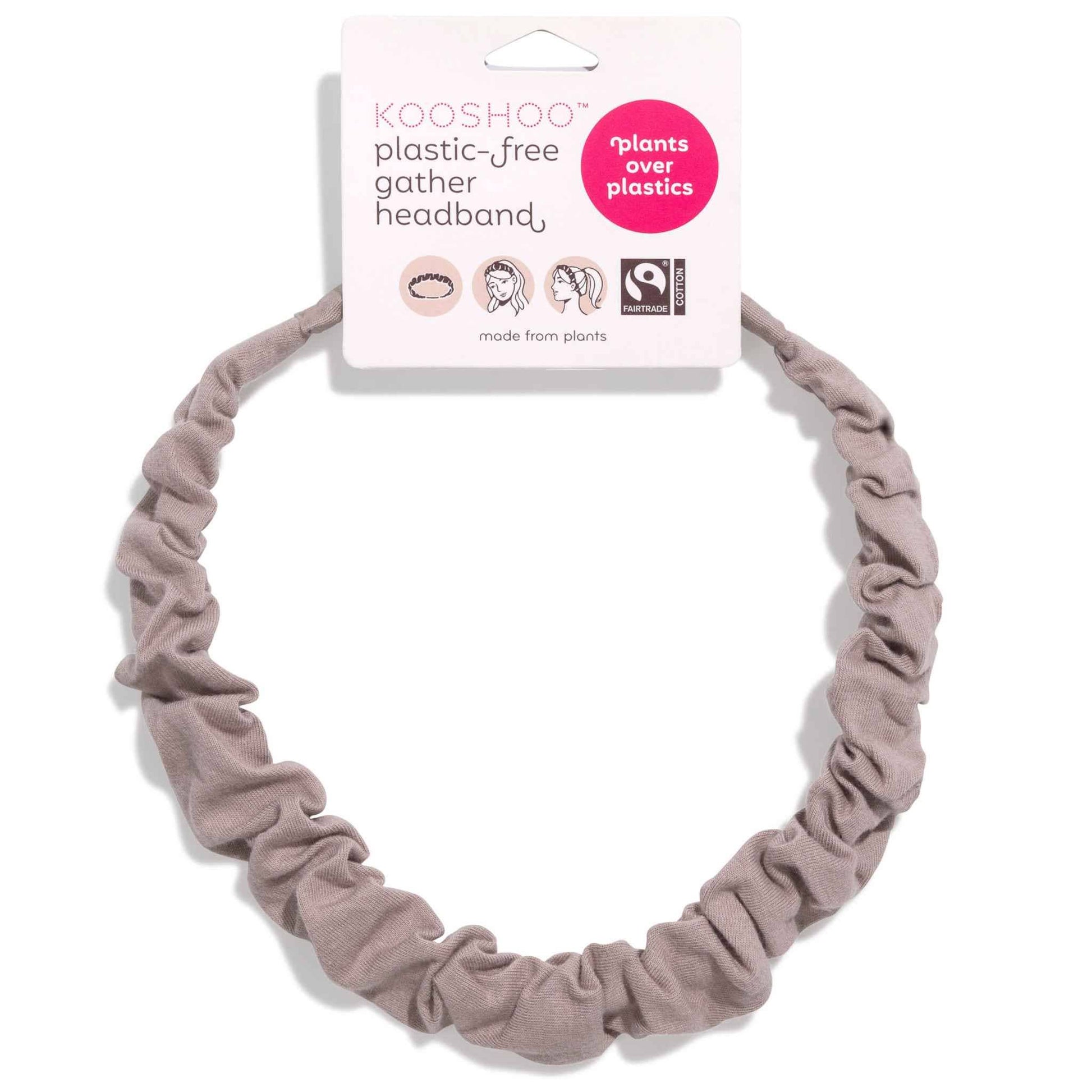 Gather Headband – Organic Plastic - Free Ruched Headband - REGN