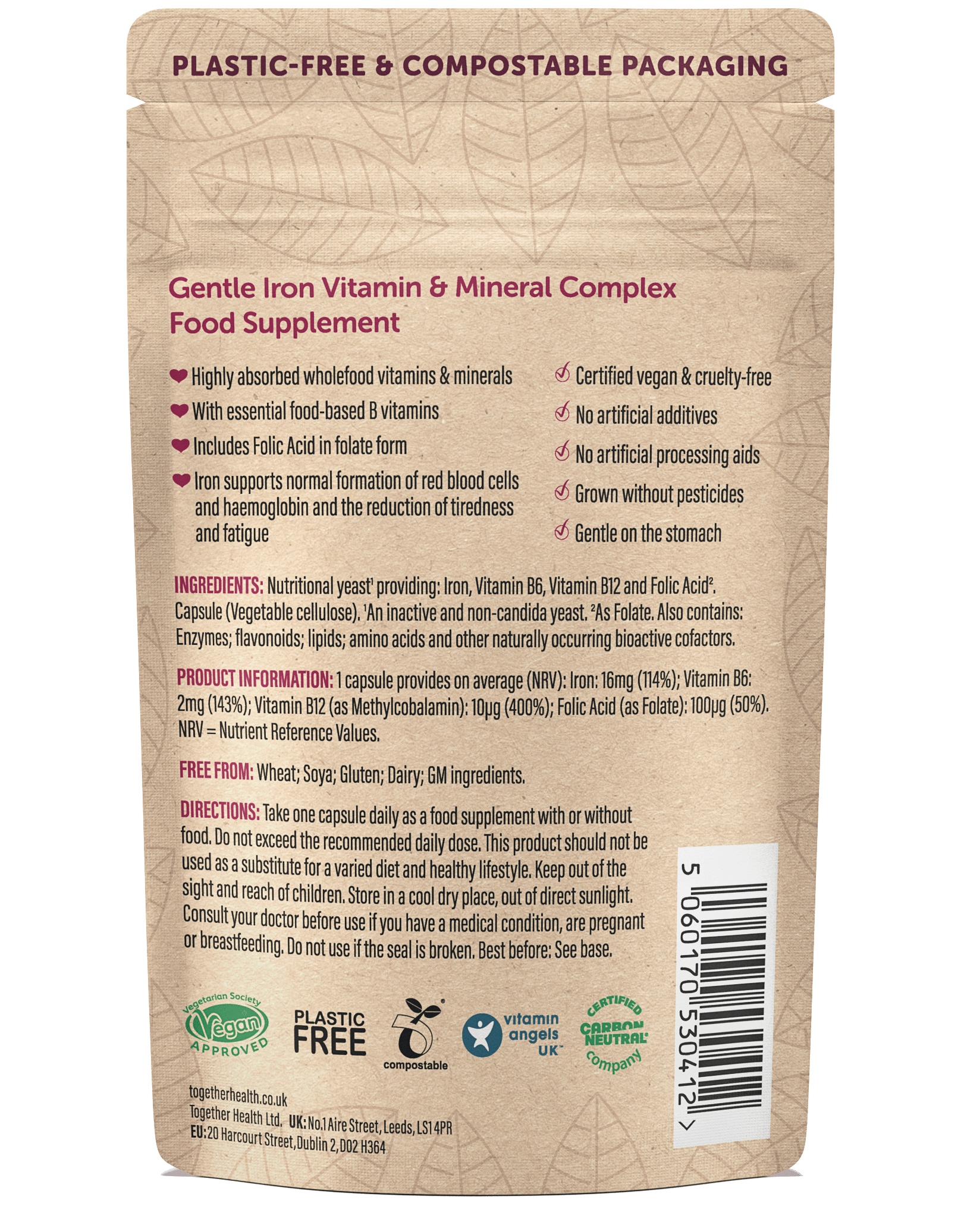 Gentle Iron – Iron Supplement – 30 Capsules - REGN