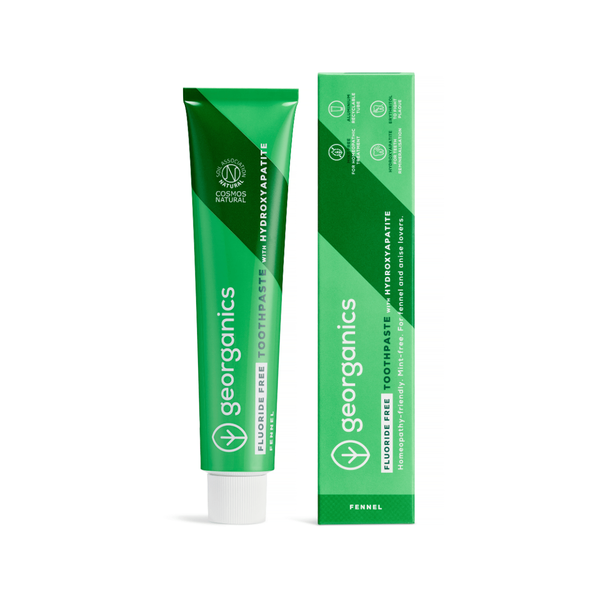 Georganics Fluoride - Free Fennel Toothpaste with Hydroxyapatite - REGN