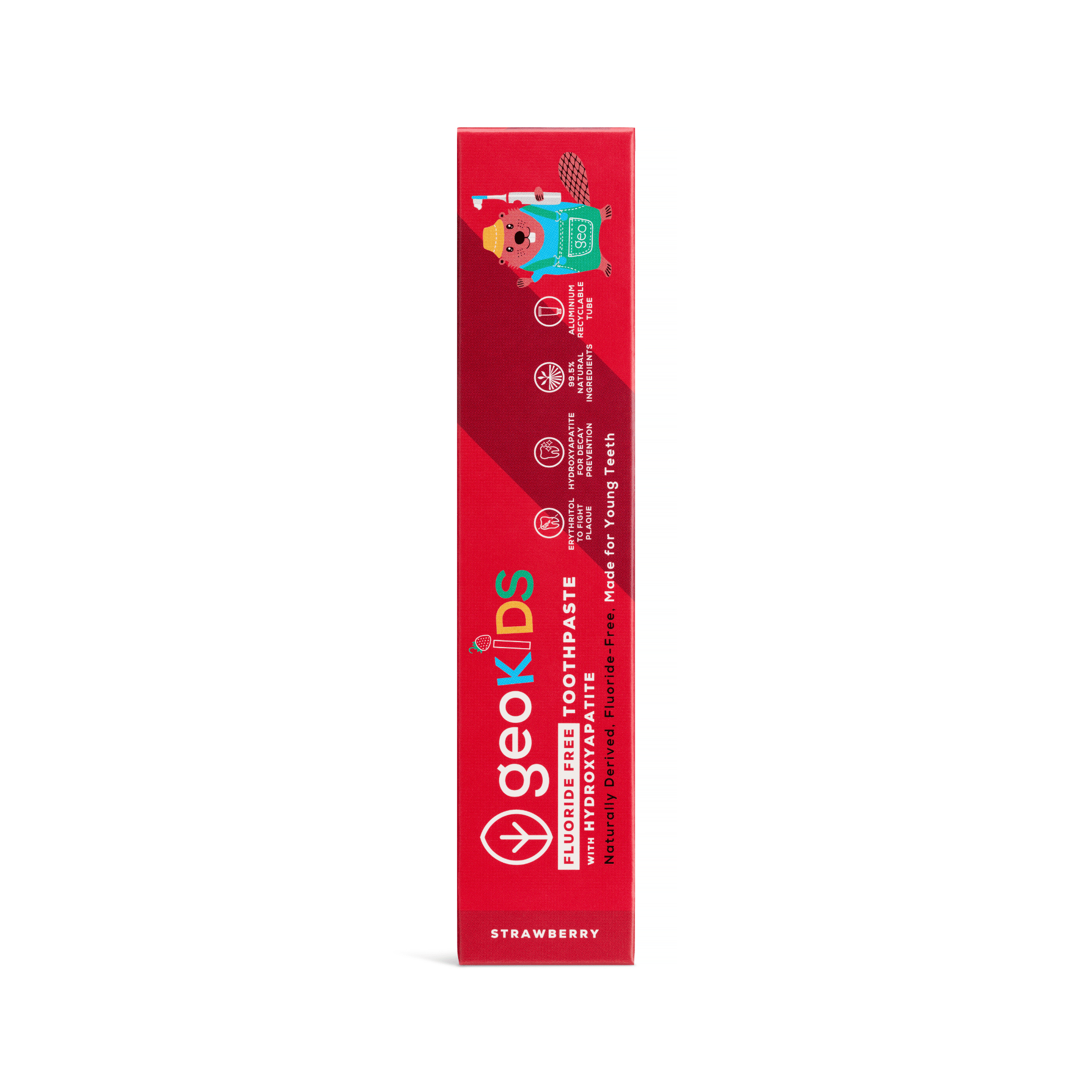 Georganics Kids Fluoride - Free Toothpaste with Hydroxyapatite – Strawberry - REGN
