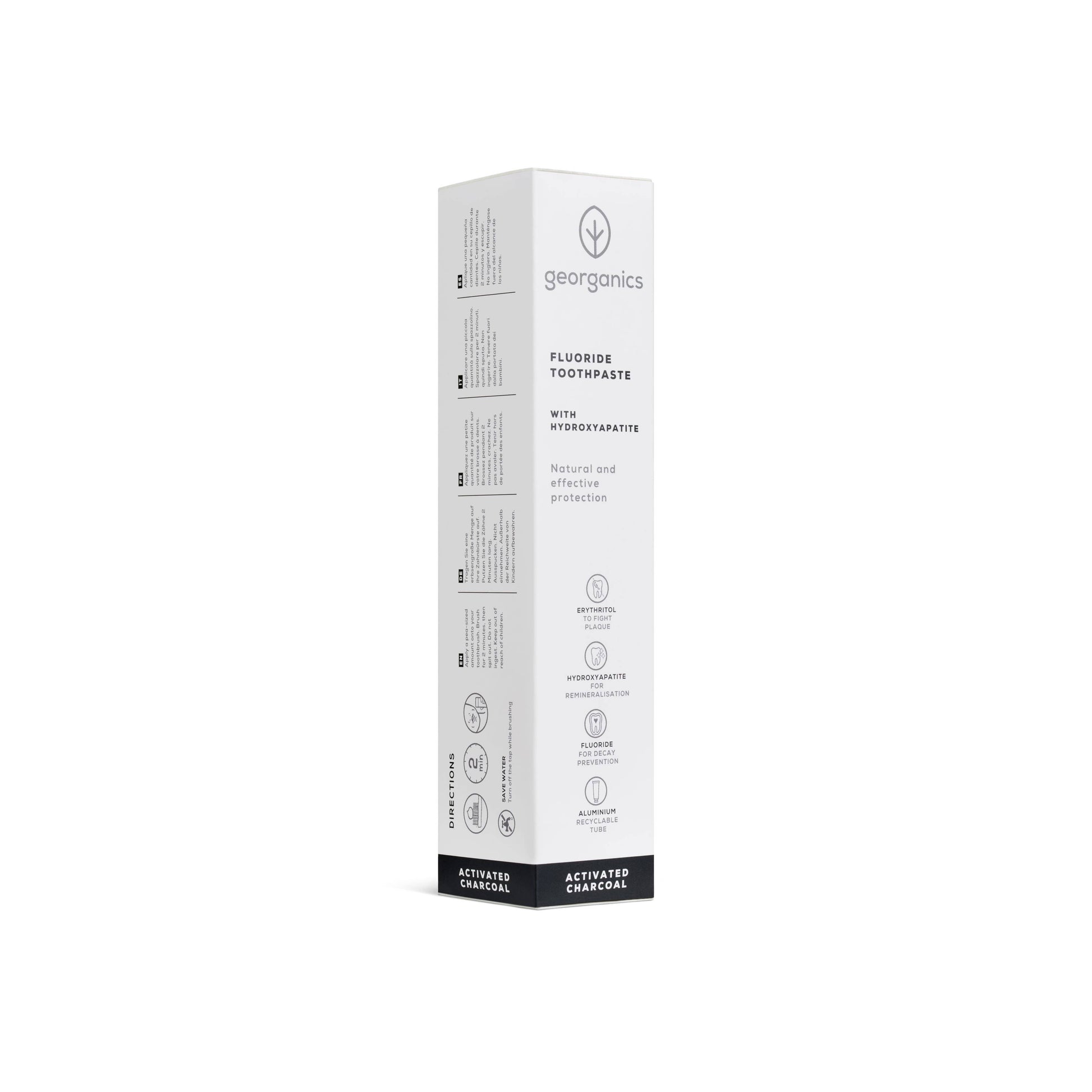 Georganics Next Generation Toothpaste with Hydroxyapatite – Activated Charcoal - REGN