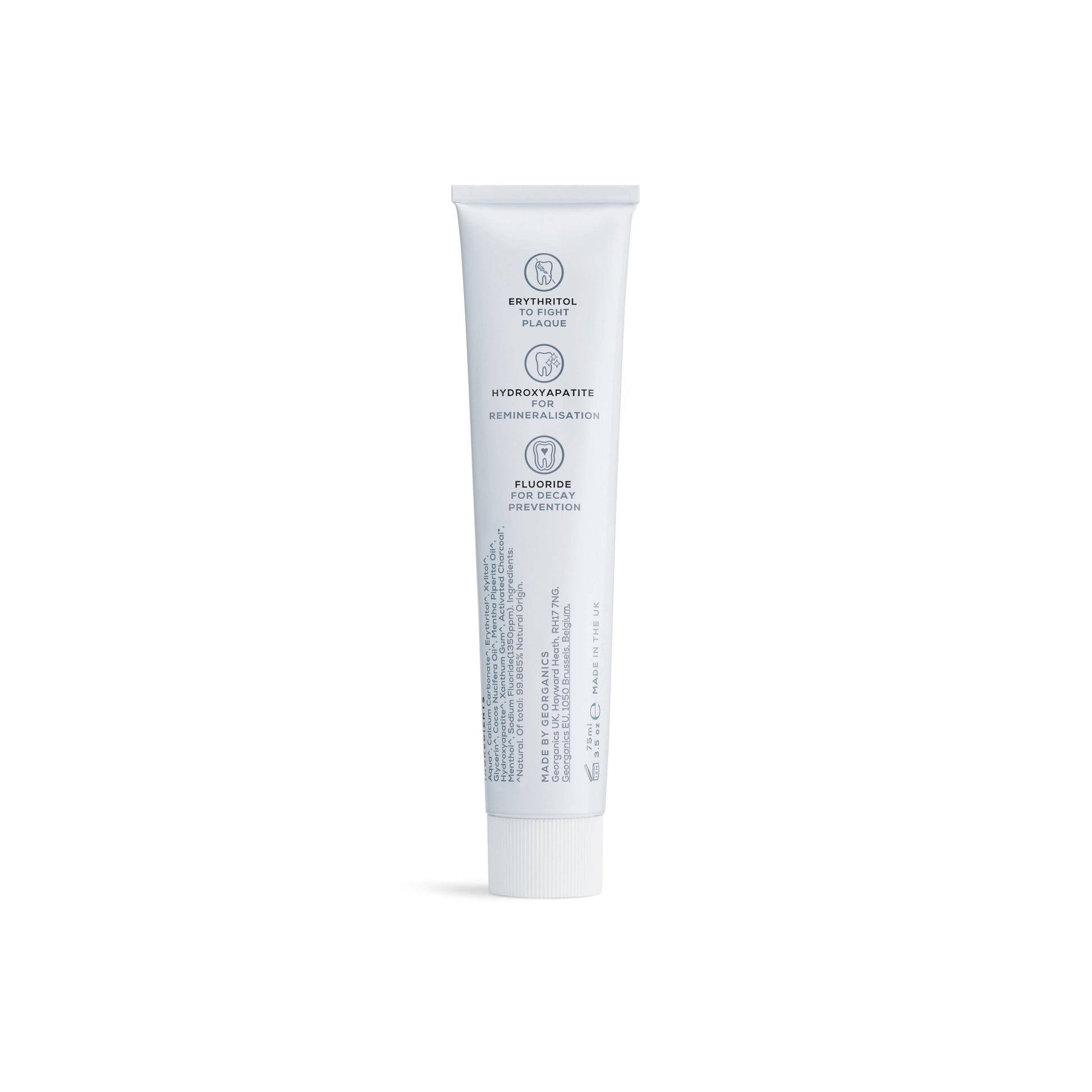 Georganics Next Generation Toothpaste with Hydroxyapatite – Activated Charcoal - REGN