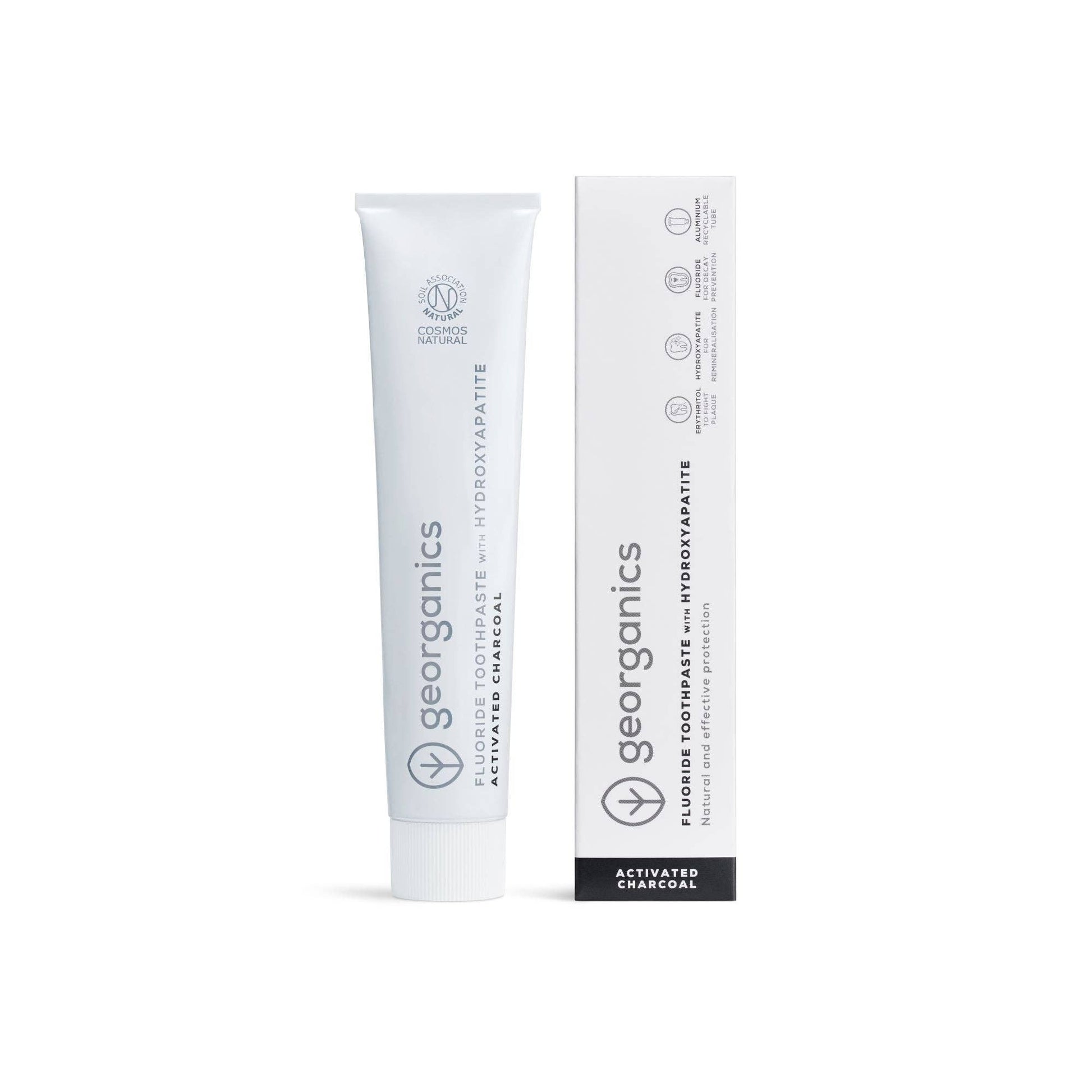 Georganics Next Generation Toothpaste with Hydroxyapatite – Activated Charcoal - REGN