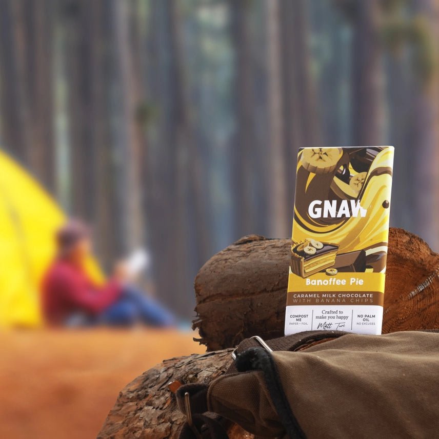 GNAW Banoffee Pie Milk Chocolate Bar 80g | Caramel & Banana - REGN