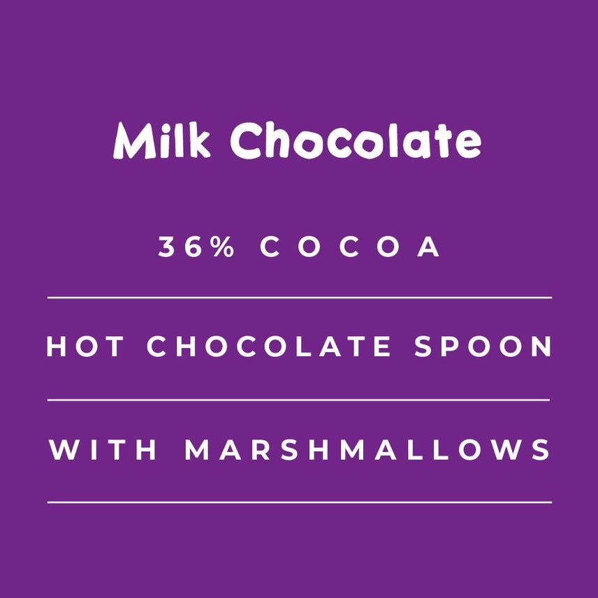 GNAW Milk Hot Chocolate Spoon with Marshmallows 40g | 36% Colombian Cocoa - REGN