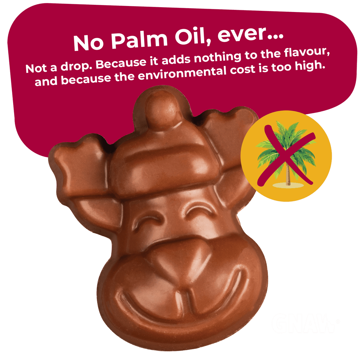 GNAW Mini Christmas Chocolate Treats | 40% Colombian Milk Chocolate Festive Shapes - REGN