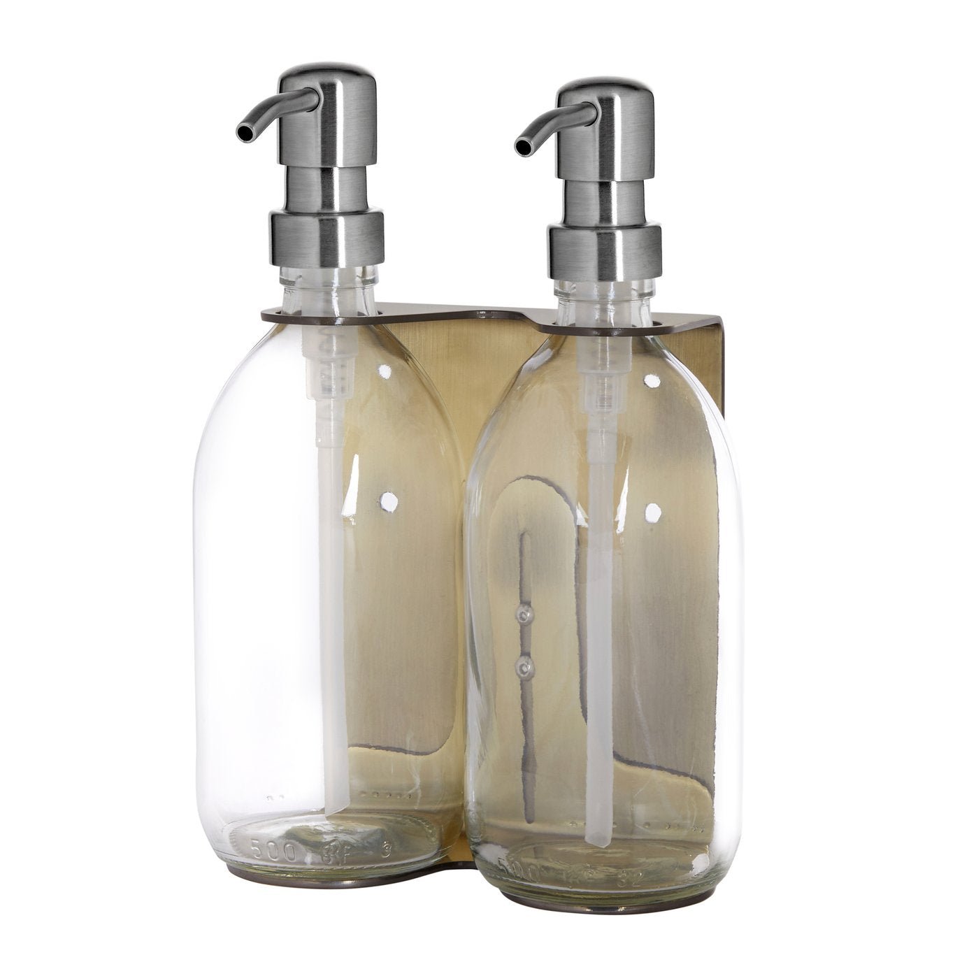 Gold Double Wall Mounted Soap Dispenser - REGN