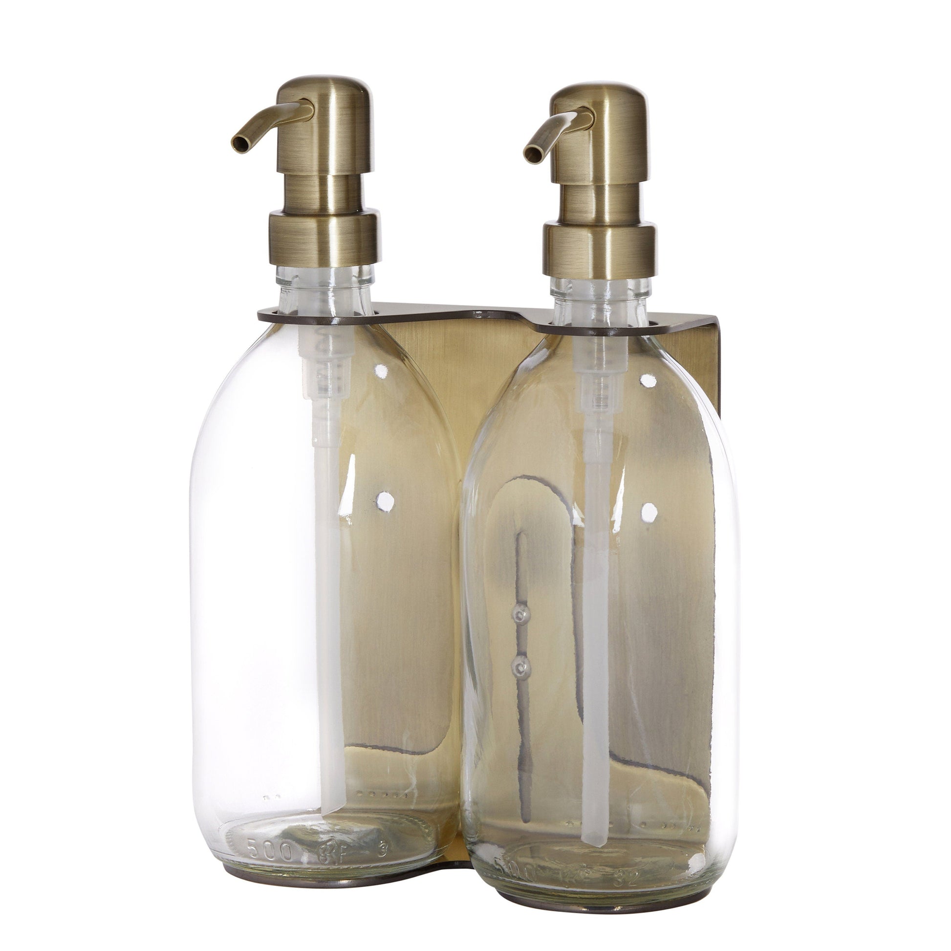Gold Double Wall Mounted Soap Dispenser - REGN