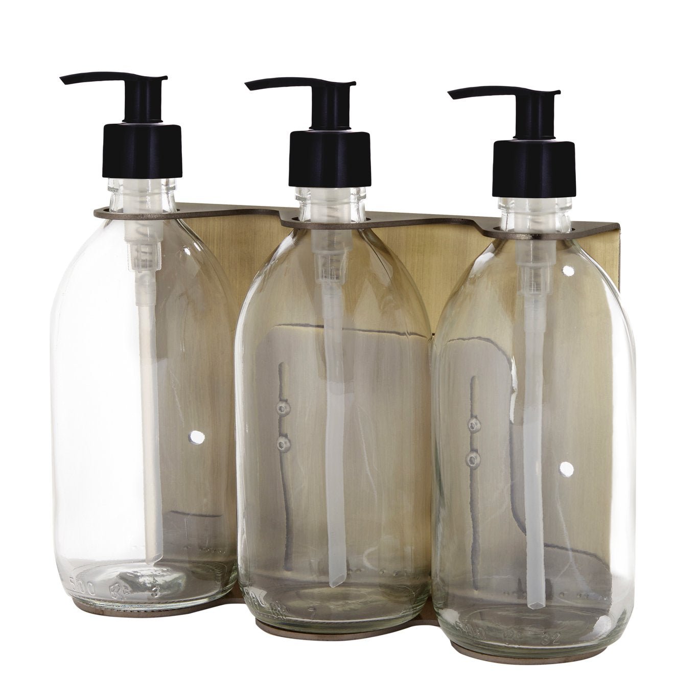 Gold Triple Wall Mounted Soap Dispenser - REGN