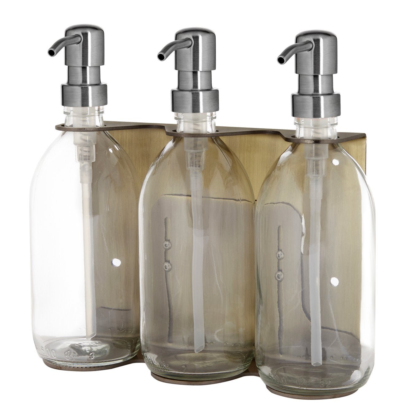 Gold Triple Wall Mounted Soap Dispenser - REGN