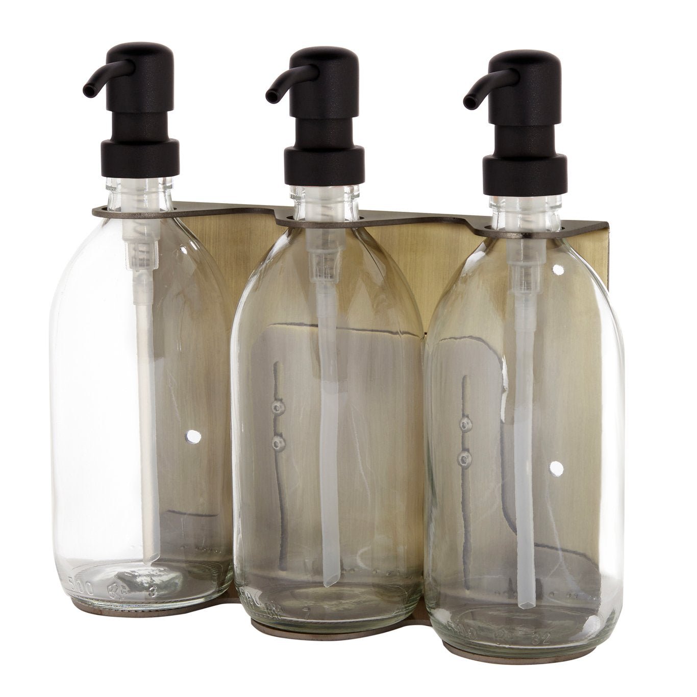 Gold Triple Wall Mounted Soap Dispenser - REGN