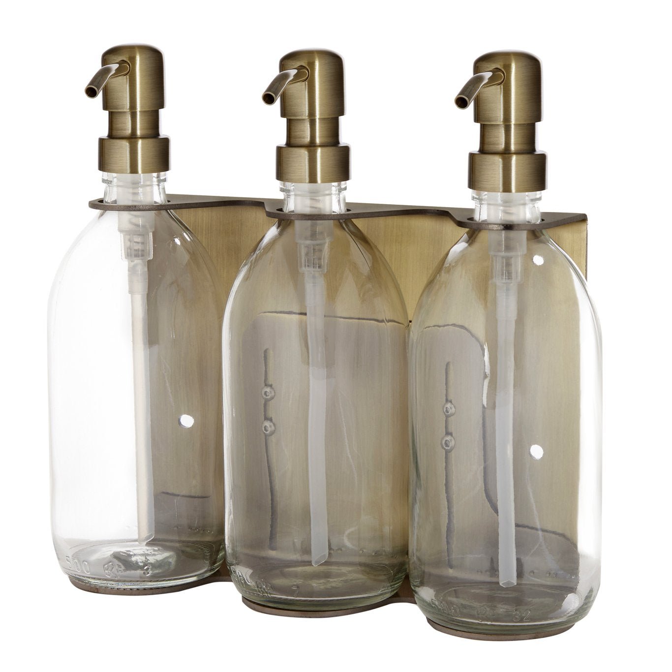 Gold Triple Wall Mounted Soap Dispenser - REGN