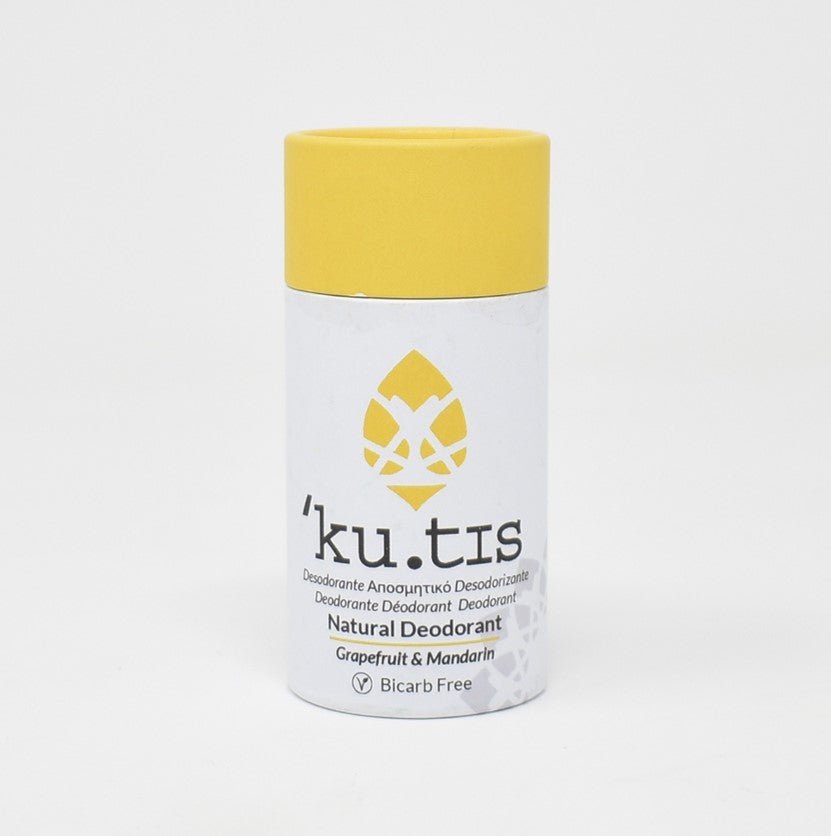 Grapefruit & Mandarin Natural Bicarb Free Roll On Eco Friendly Deodorant, Plastic Free Anti Perspirant - REGN