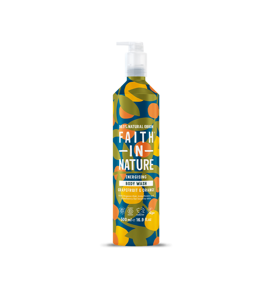 Grapefruit & Orange Body Wash 500ml Aluminium – 99.5% Natural Origin - REGN