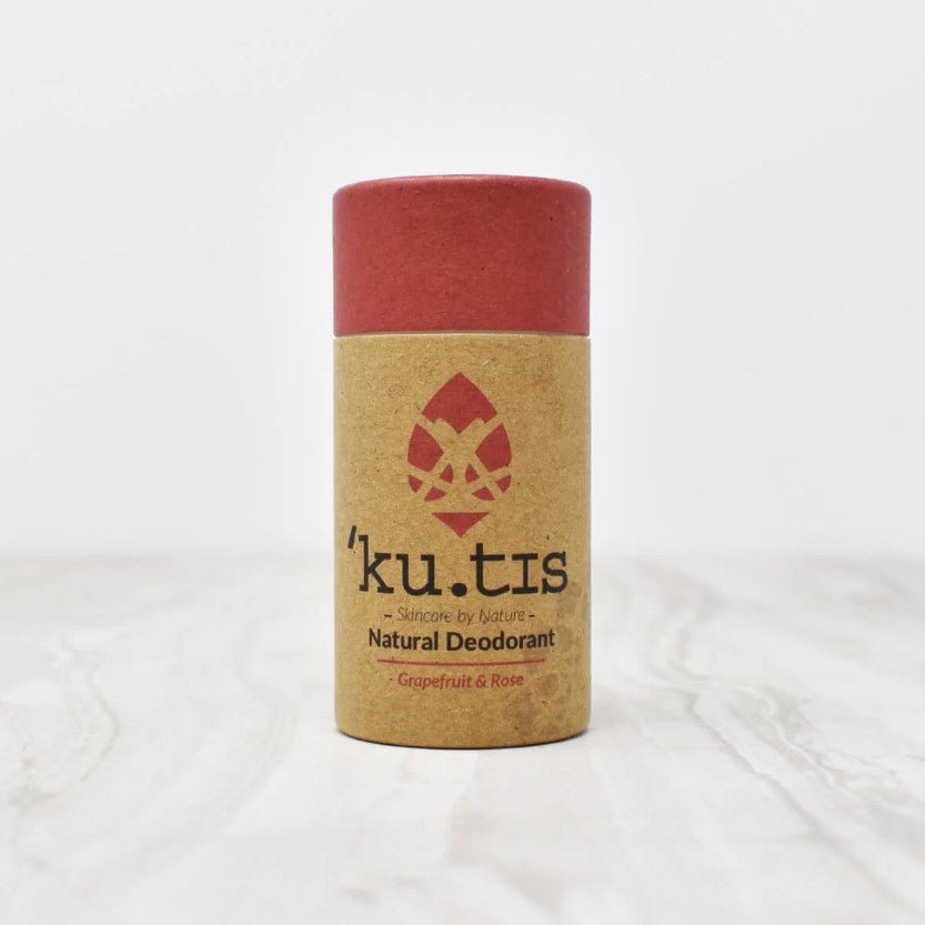 Grapefruit & Rose Natural Roll On Eco Friendly Deodorant, Plastic Free Anti Perspirant - REGN