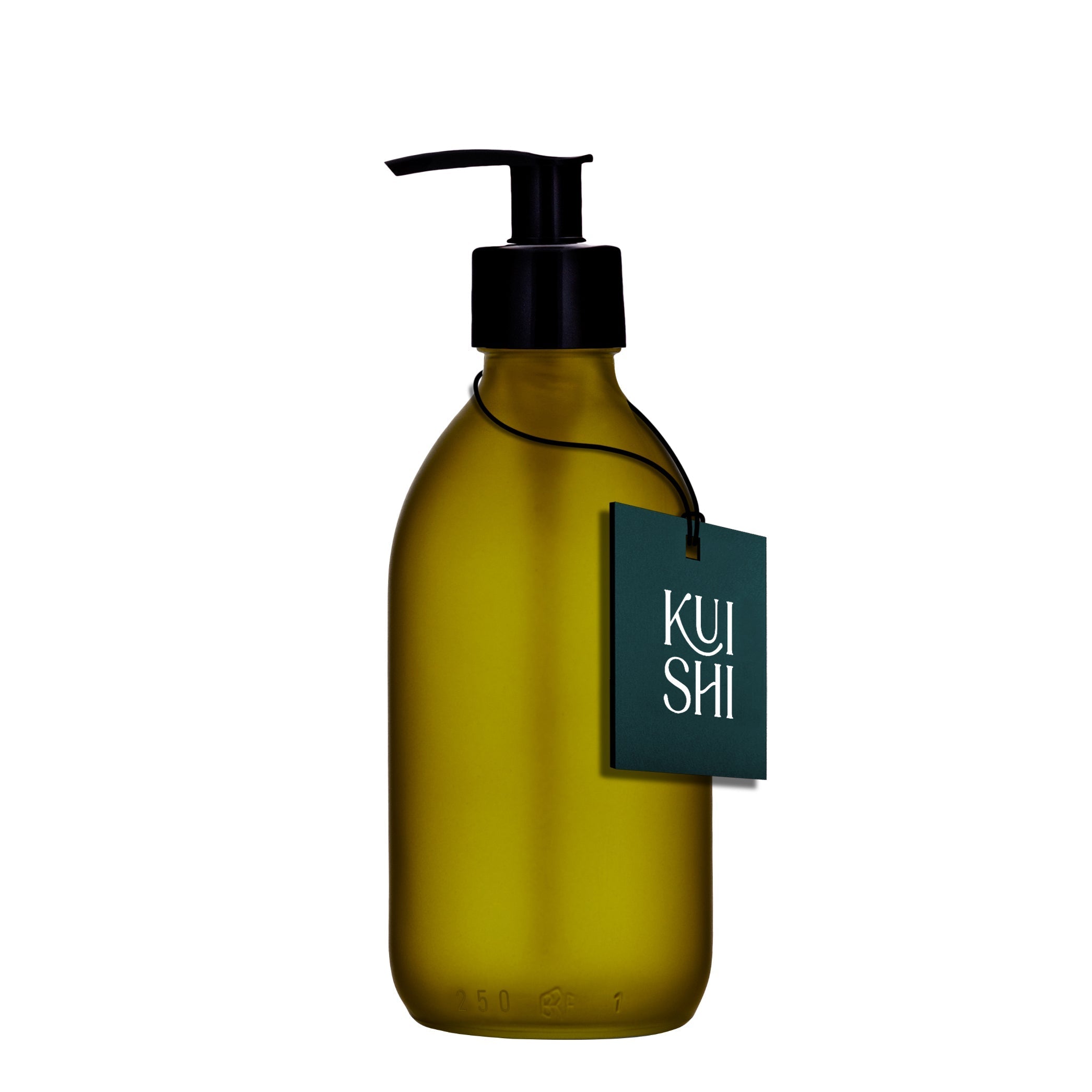 Green Glass Pump Bottle - REGN