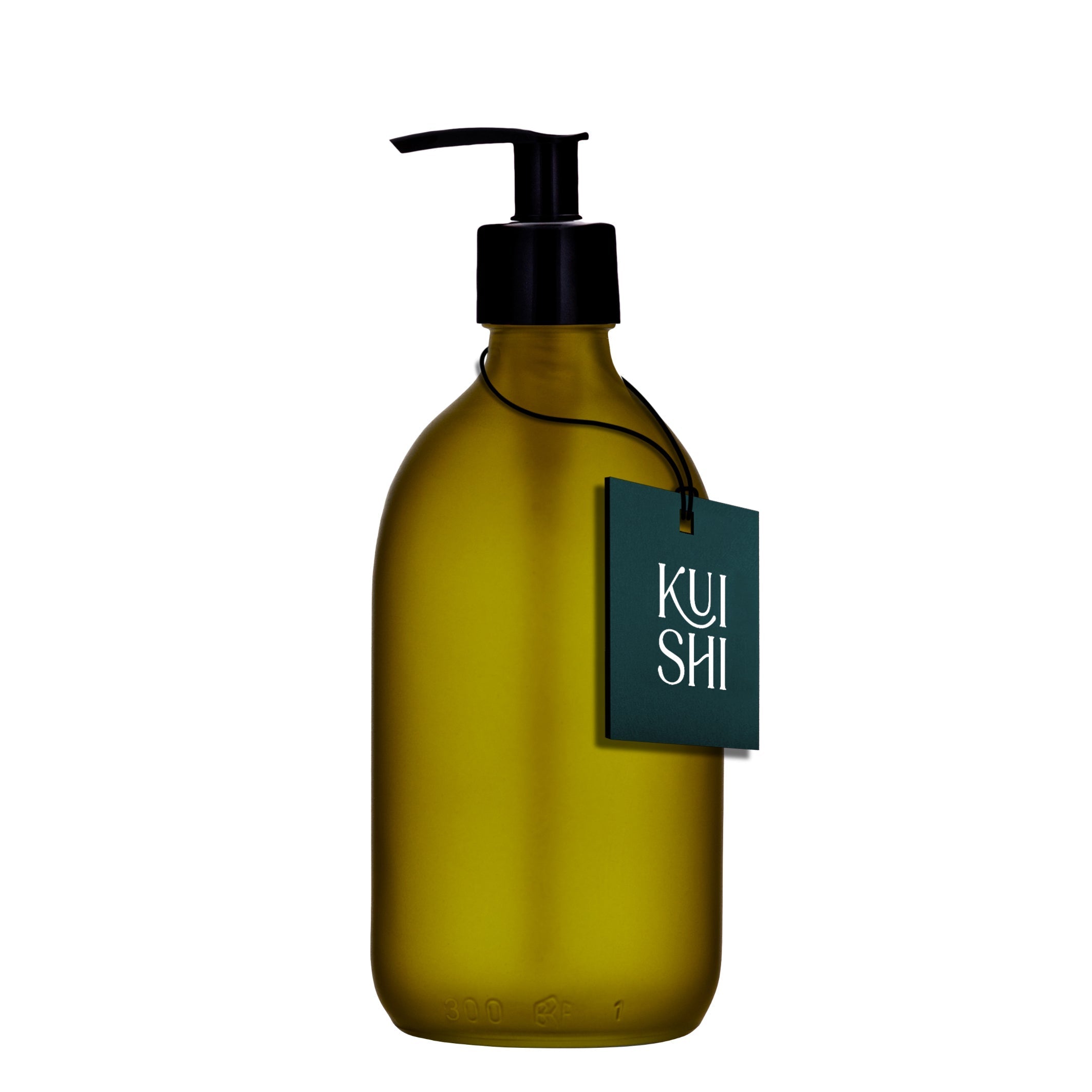 Green Glass Pump Bottle - REGN