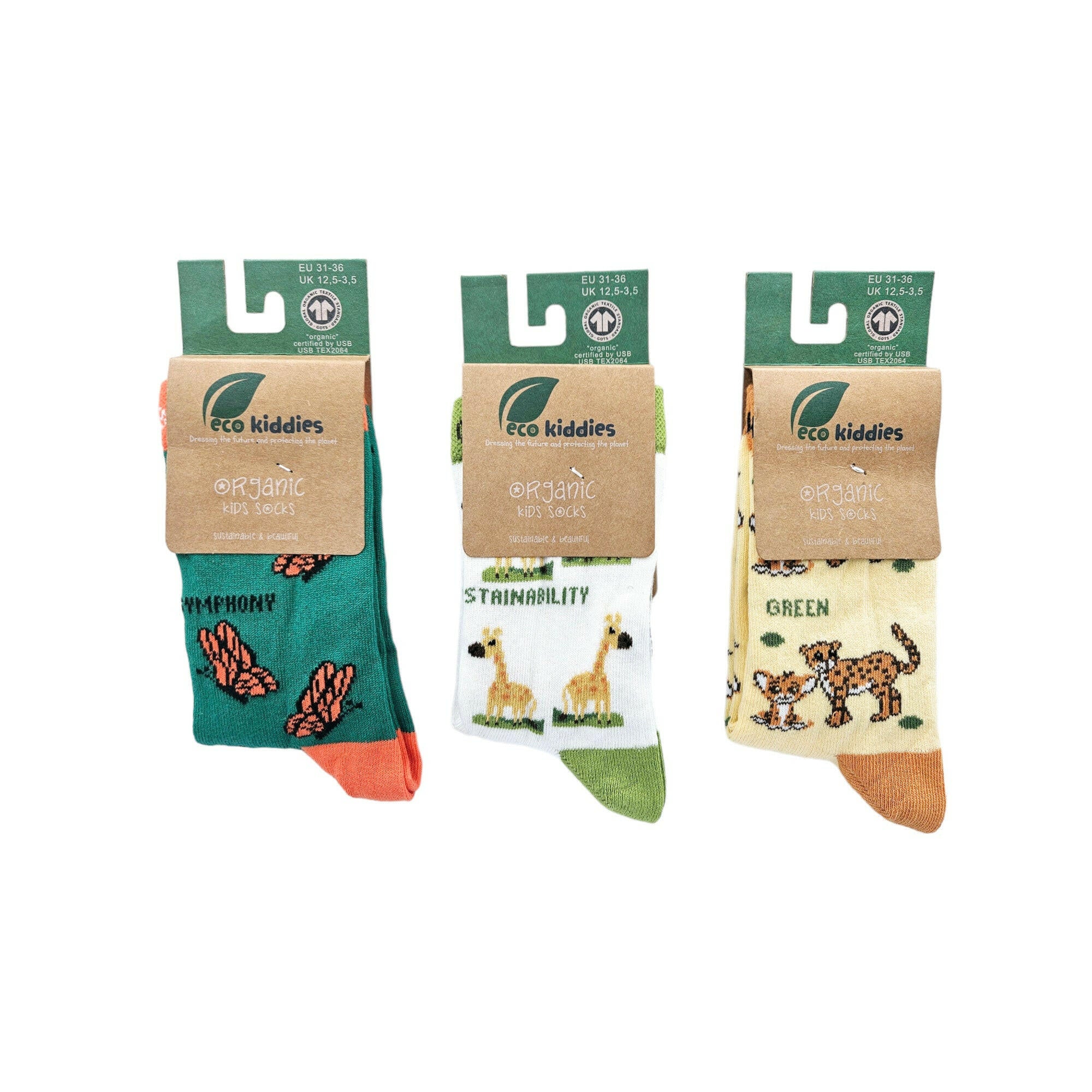 GREEN GUARDIANS ORGANIC COTTON KIDS SOCKS BUNDLE - REGN