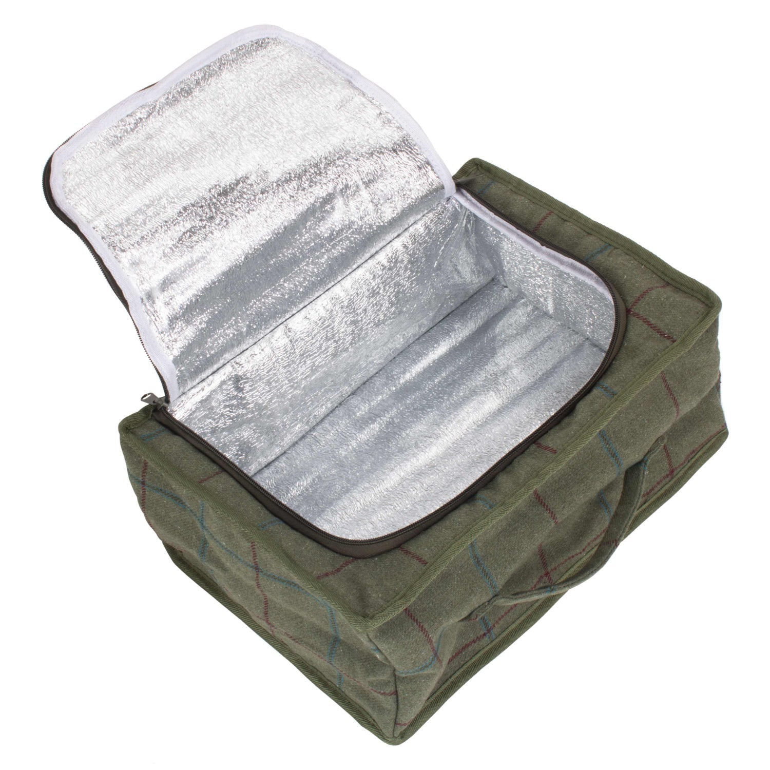 Green Tweed Insulated Lunch and Picnic Cooler Bag - REGN