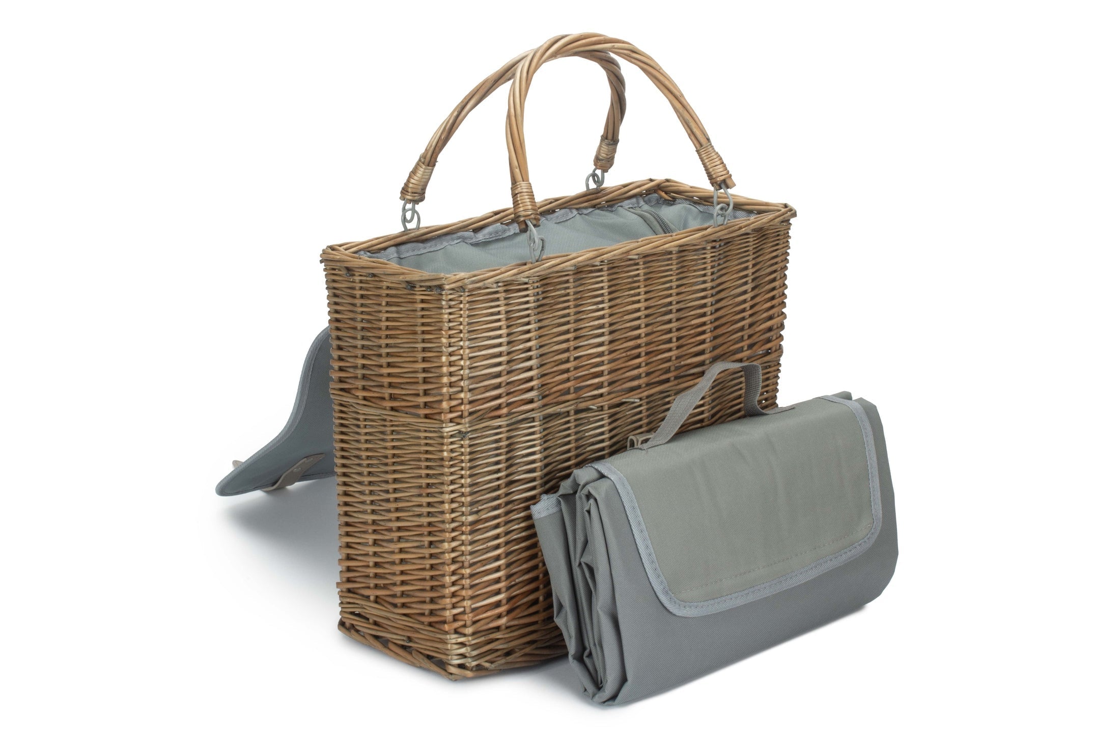 Grey Chiller Basket And Picnic Blanket - REGN