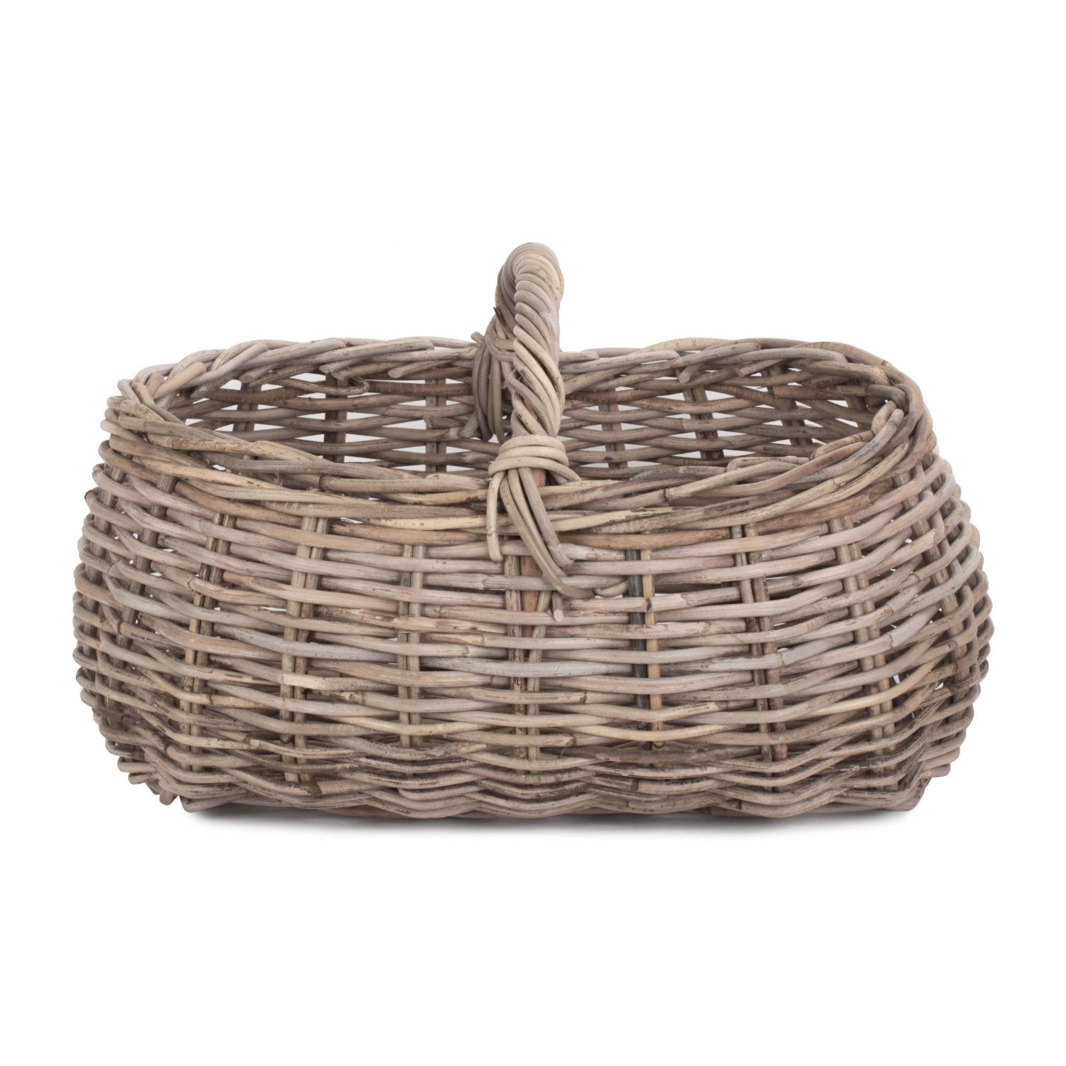 Grey Rattan Market Basket - REGN