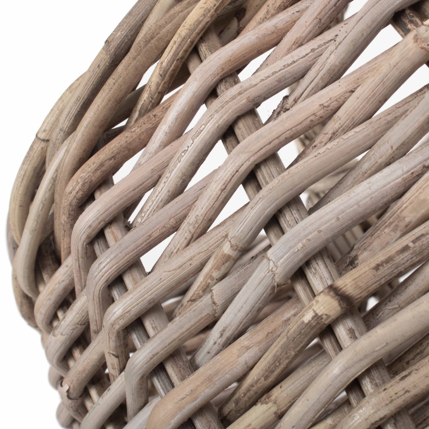 Grey Rattan Market Basket - REGN