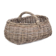 Grey Rattan Market Basket - REGN