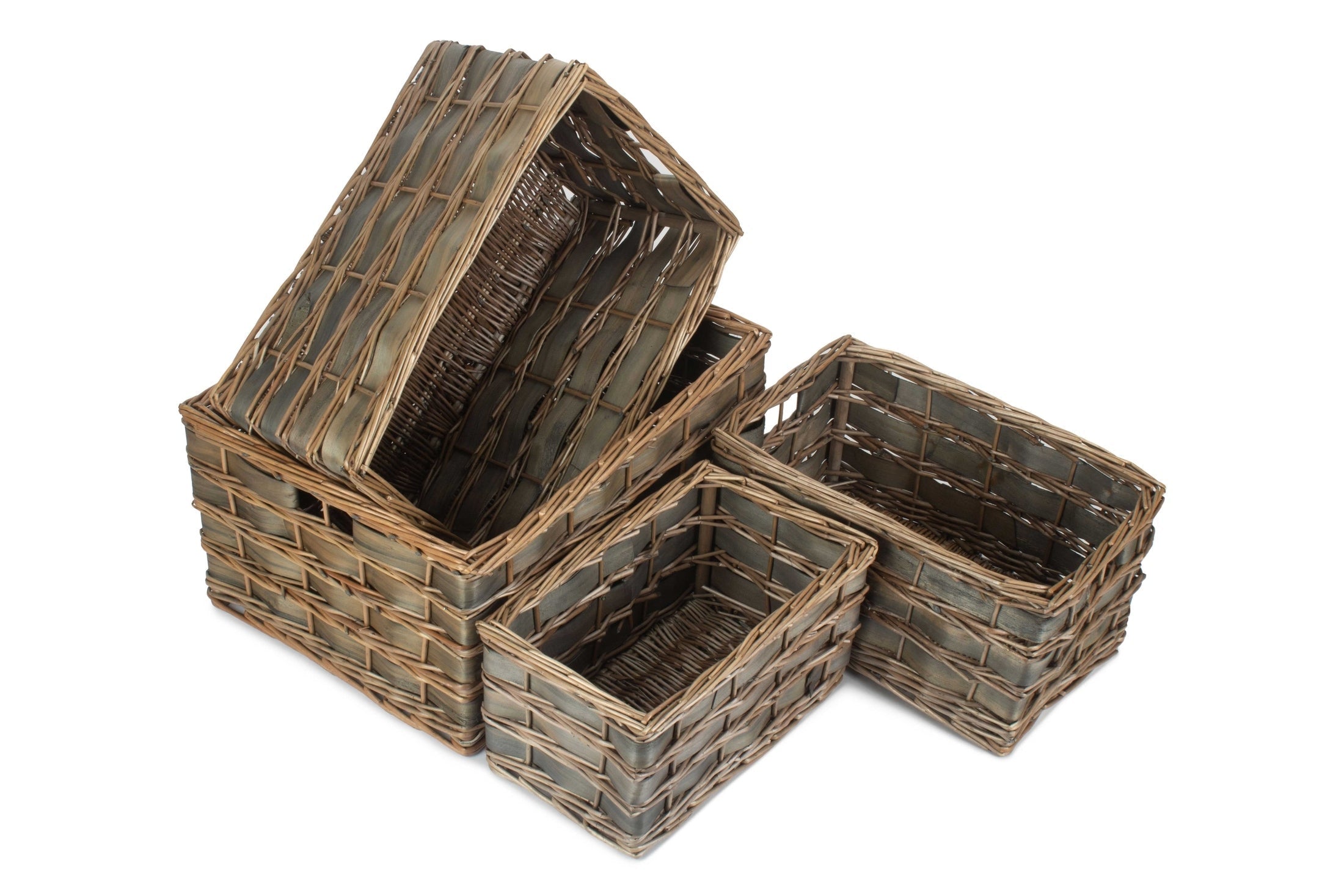 Grey Scandi Storage Basket Set 4 - REGN