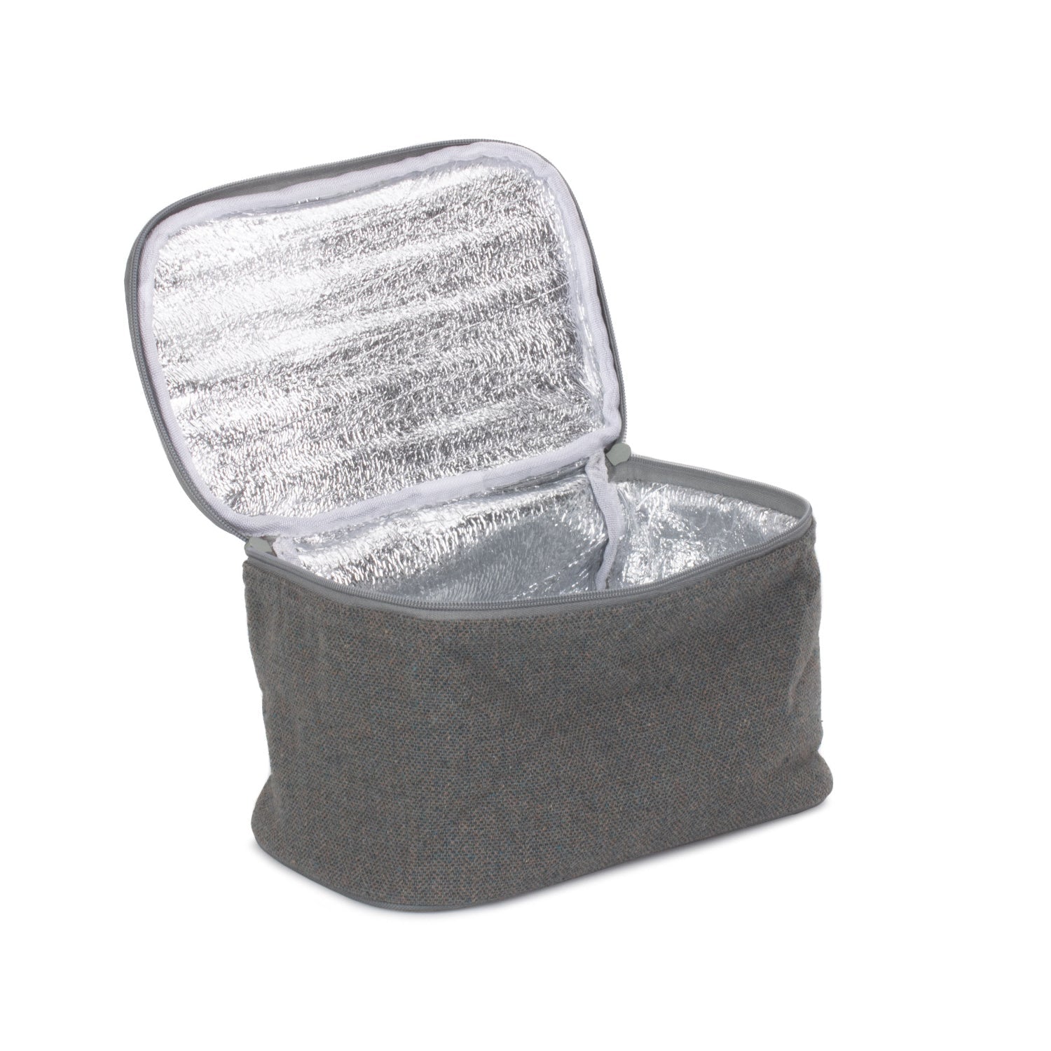 Grey Tweed Insulated Lunch and Picnic Cooler Bag - REGN
