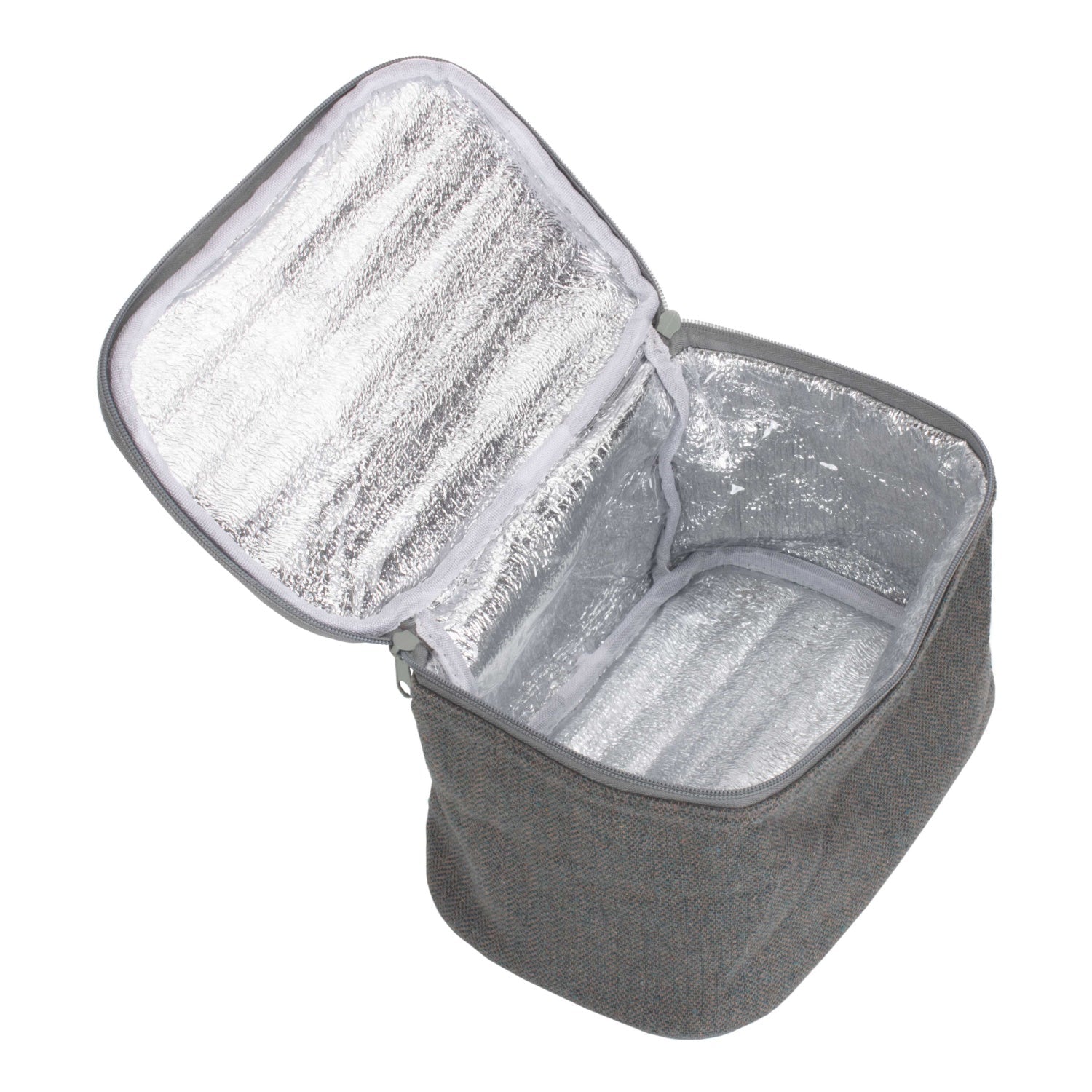 Grey Tweed Insulated Lunch and Picnic Cooler Bag - REGN