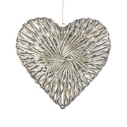 Grey Willow Heart Wreath - Medium - REGN