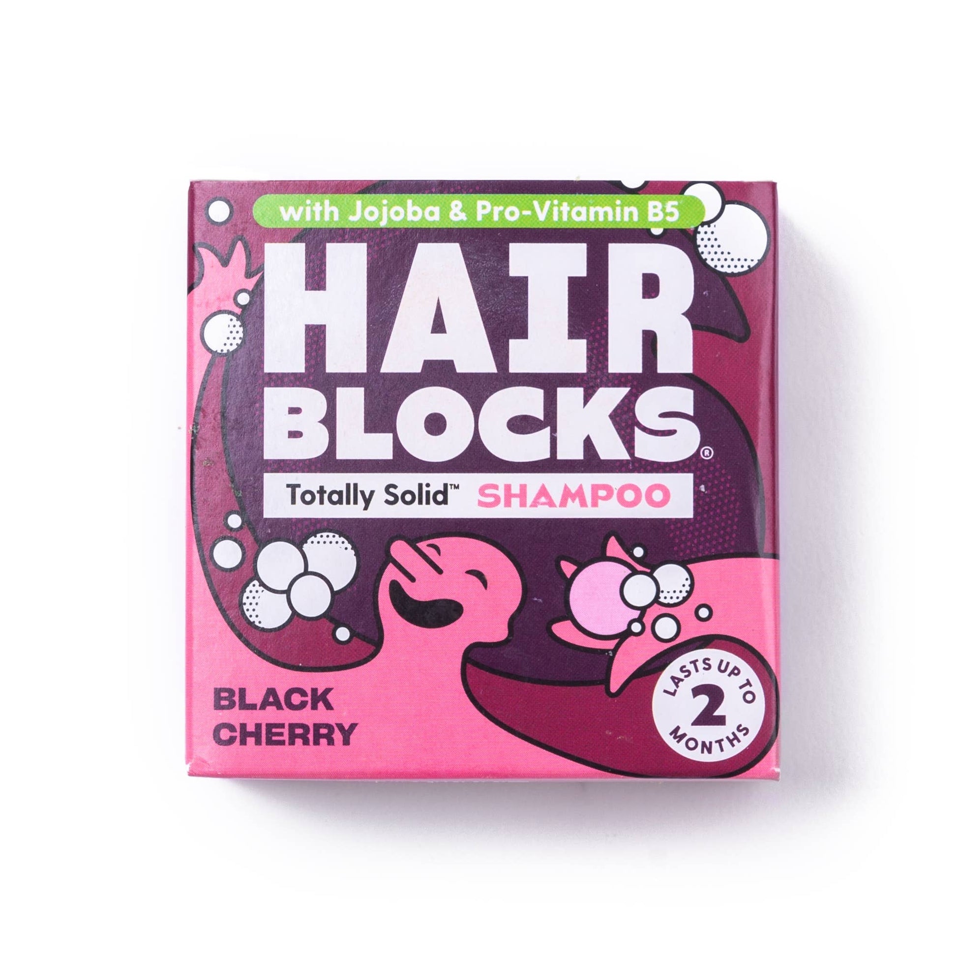 Hair Blocks Solid Shampoo Black Cherry - Plastic Free Vegan Shampoo Bars - REGN