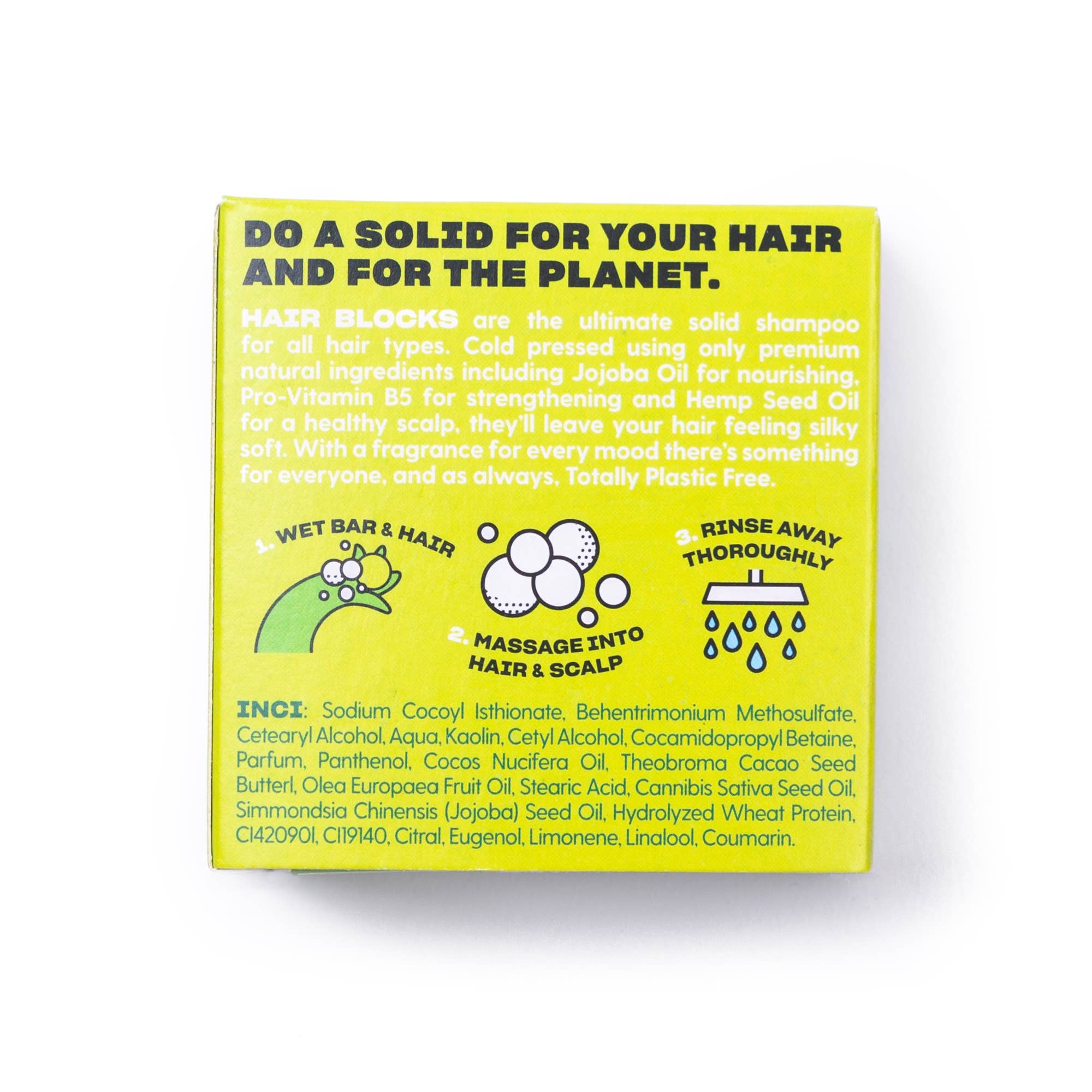 Hair Blocks Solid Shampoo Lime & Sandalwood - Plastic Free Vegan Shampoo Bars - REGN