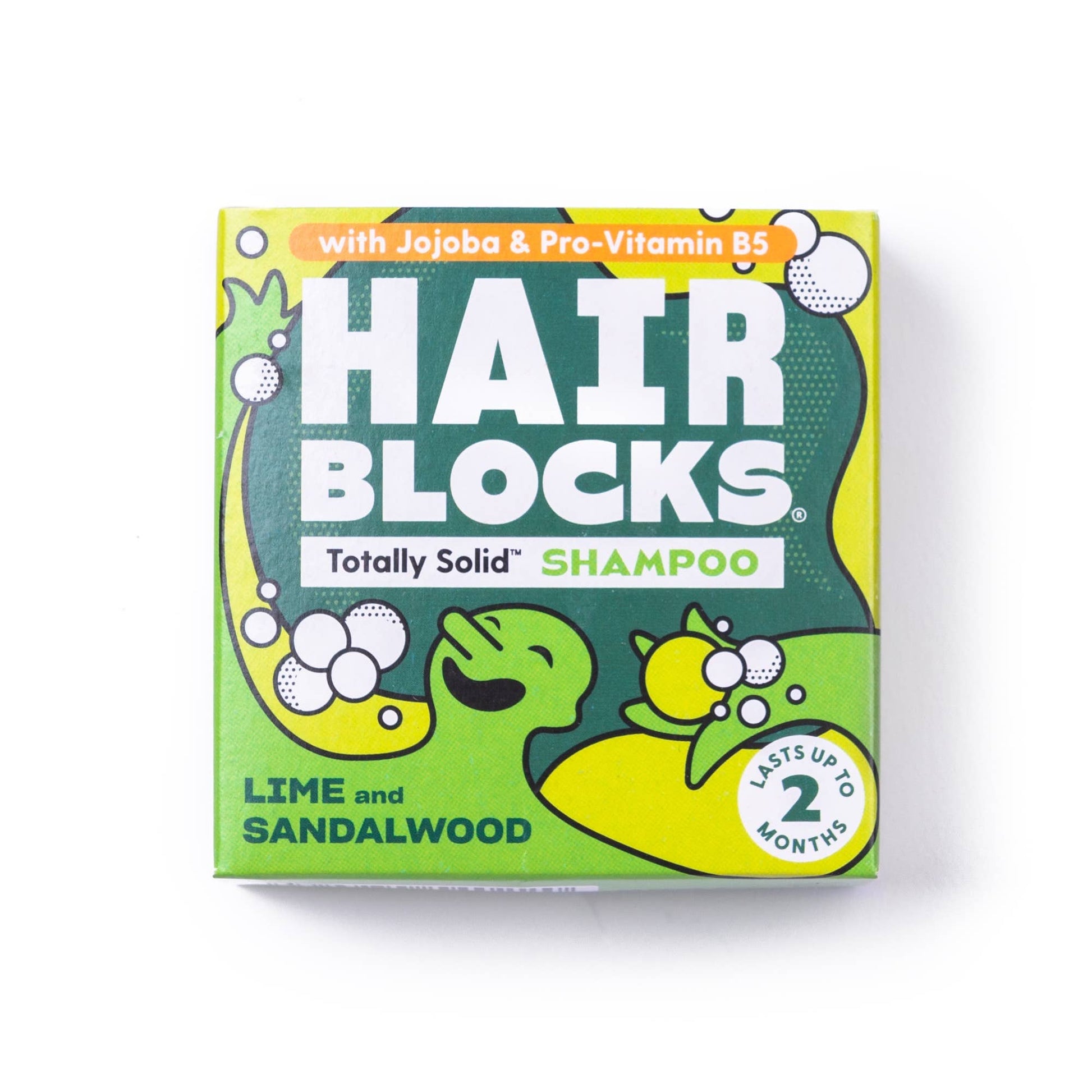 Hair Blocks Solid Shampoo Lime & Sandalwood - Plastic Free Vegan Shampoo Bars - REGN