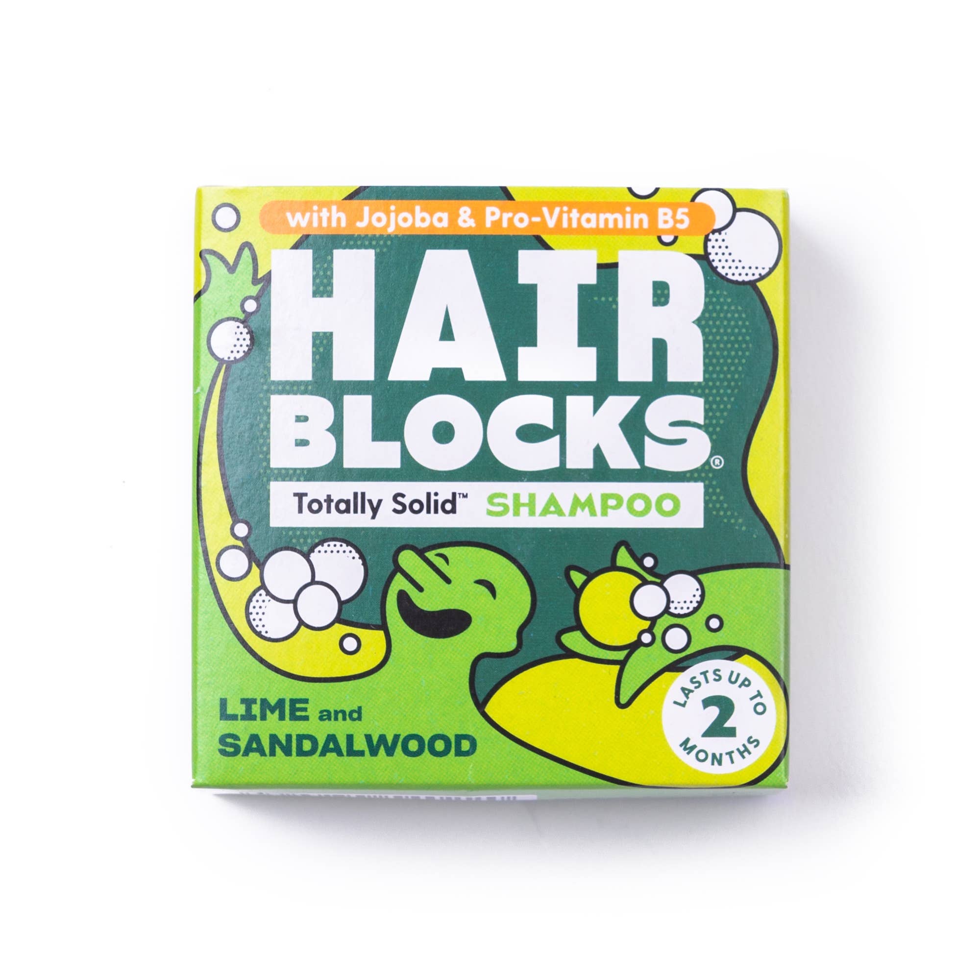 Hair Blocks Solid Shampoo Lime & Sandalwood - Plastic Free Vegan Shampoo Bars - REGN
