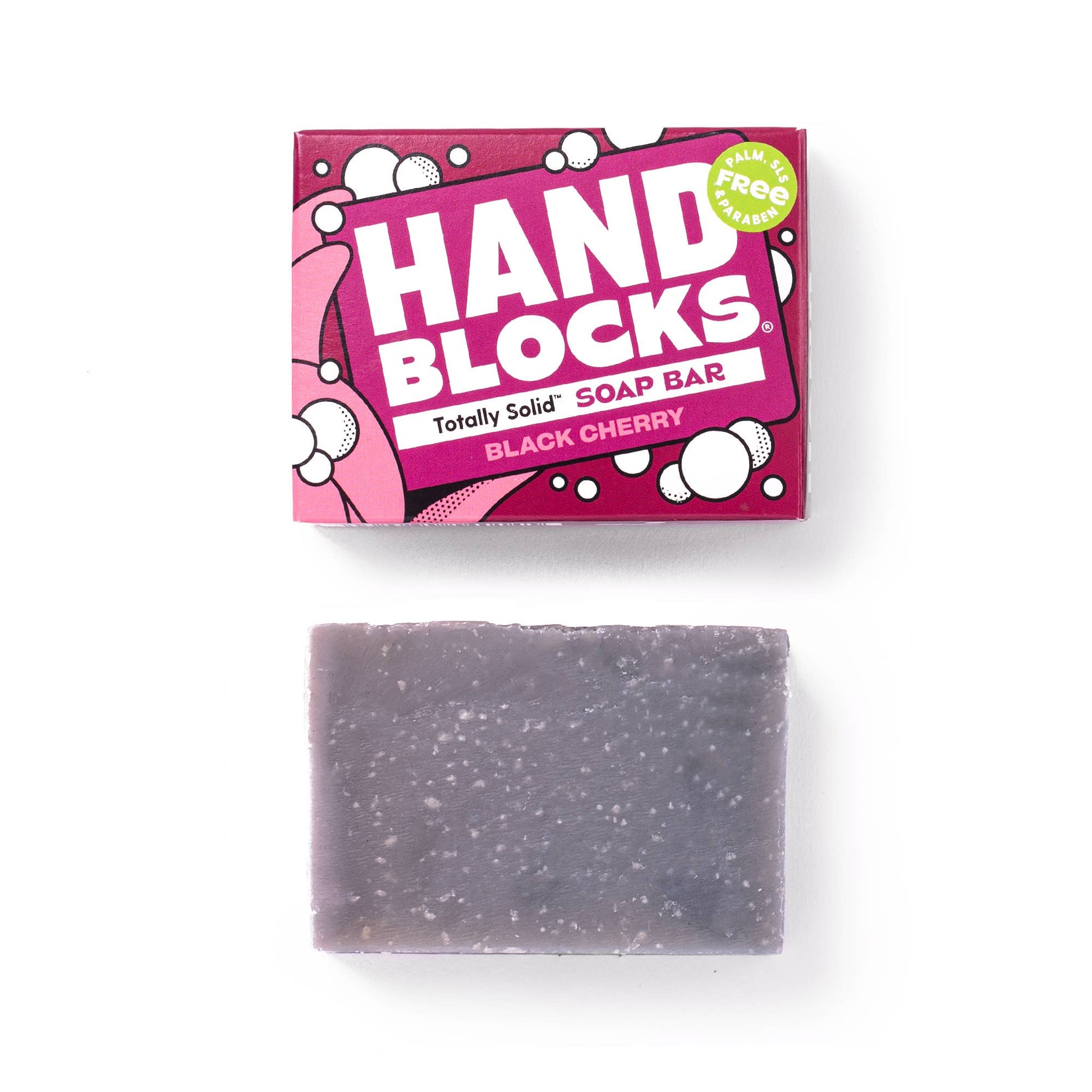 Hand Blocks Soap Black Cherry - Plastic Free Vegan Hand Soap Bars - REGN