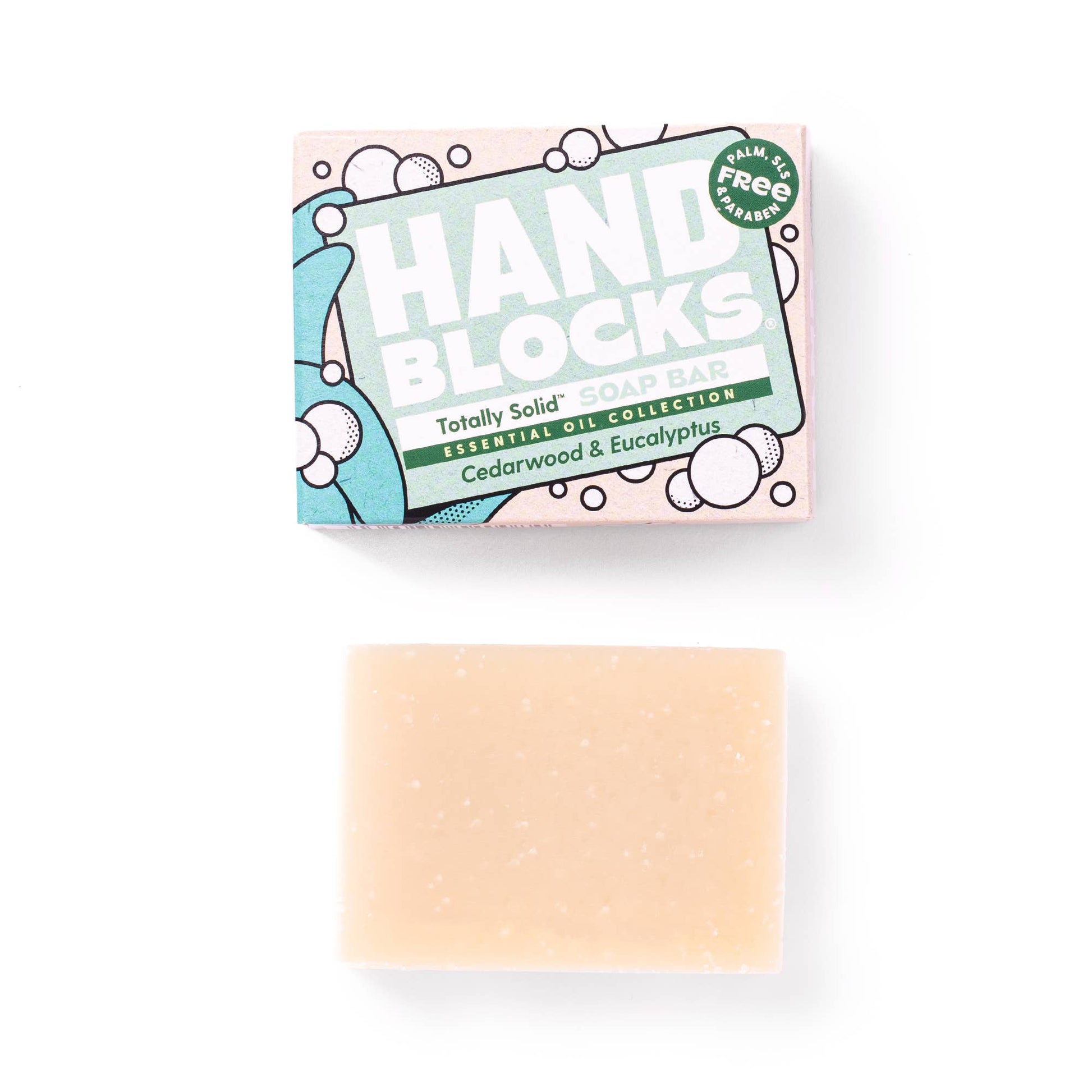 Hand Blocks Soap Cedarwood & Eucalyptus - Plastic Free Vegan Hand Soap Bars - REGN